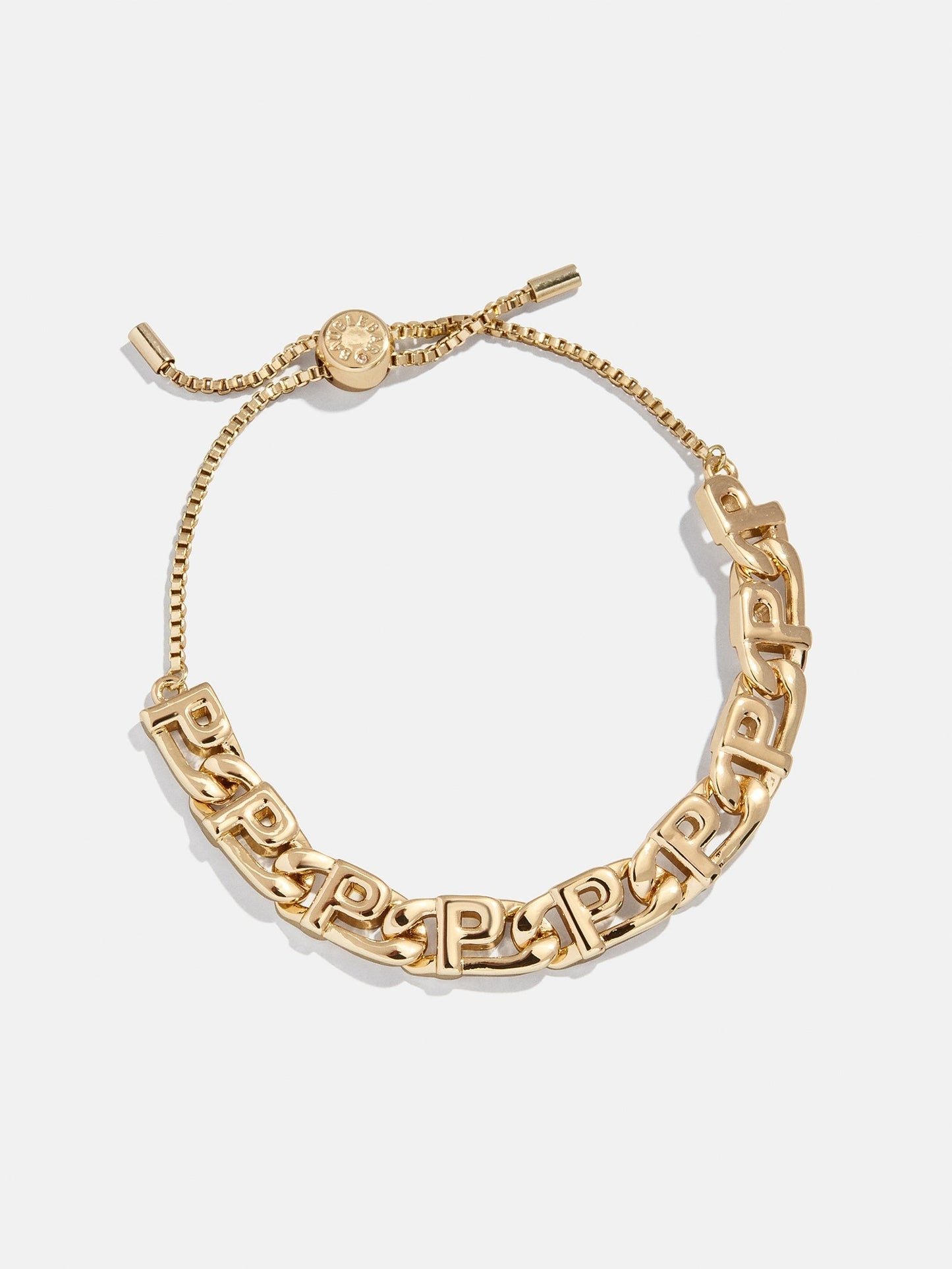 Repeating Initial Bracelet - P