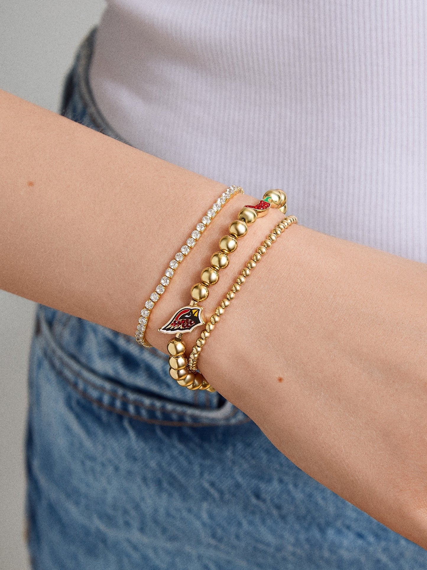 NFL Pisa Charm Bracelet - Arizona Cardinals