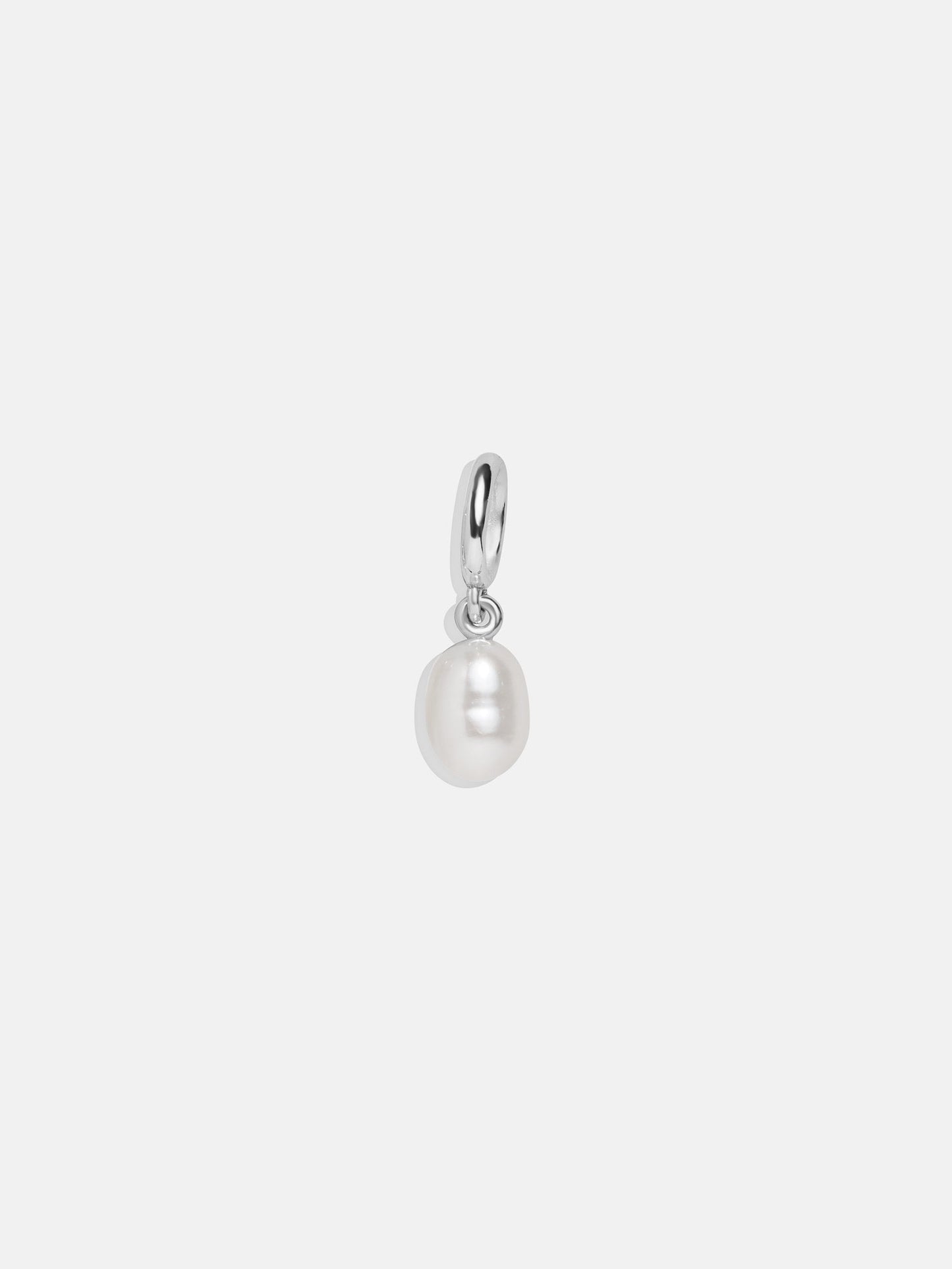 Silver Freshwater Pearl Cluster Charm - Freshwater Pearl