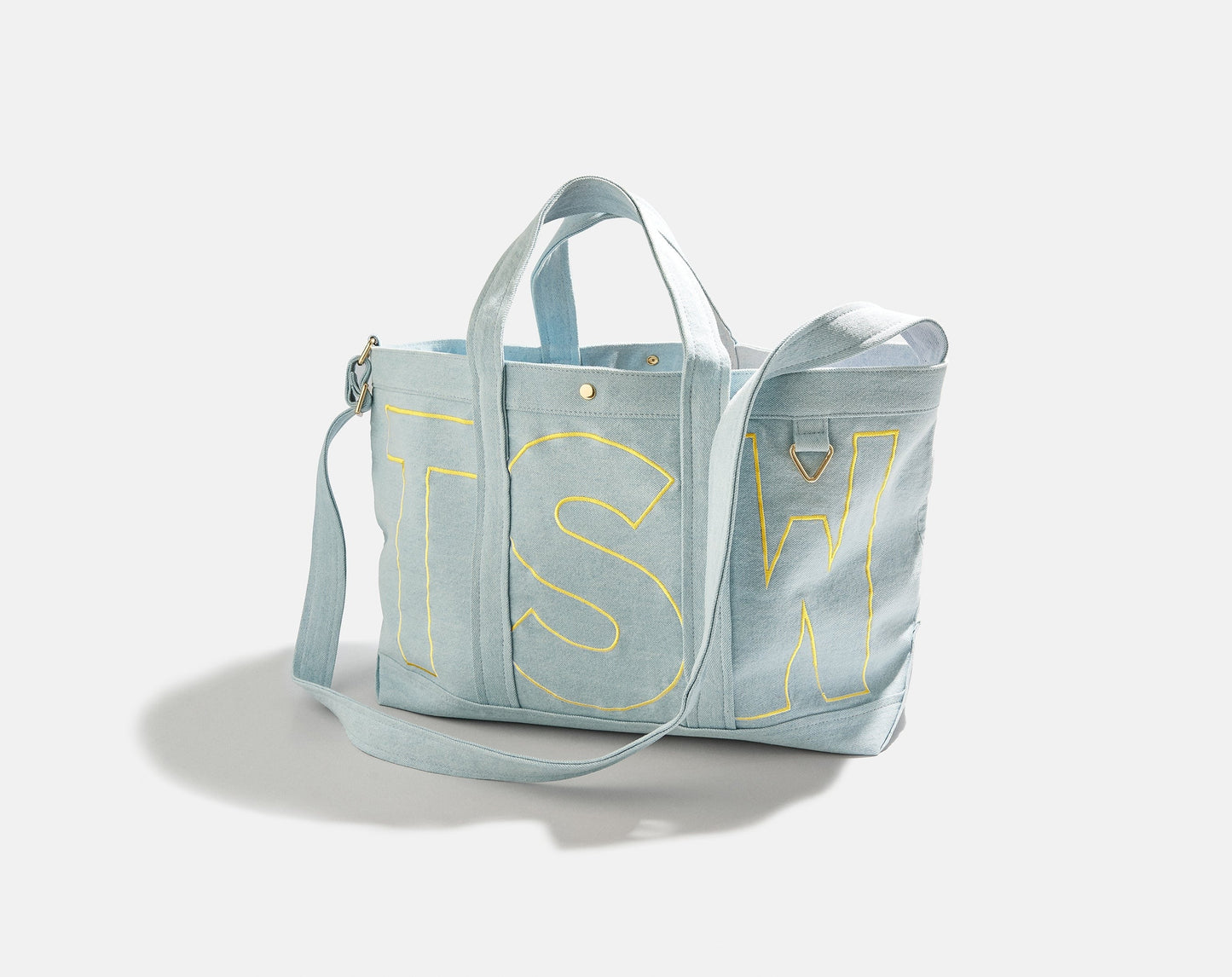 Solid Custom Alpha Tote - Blue Denim