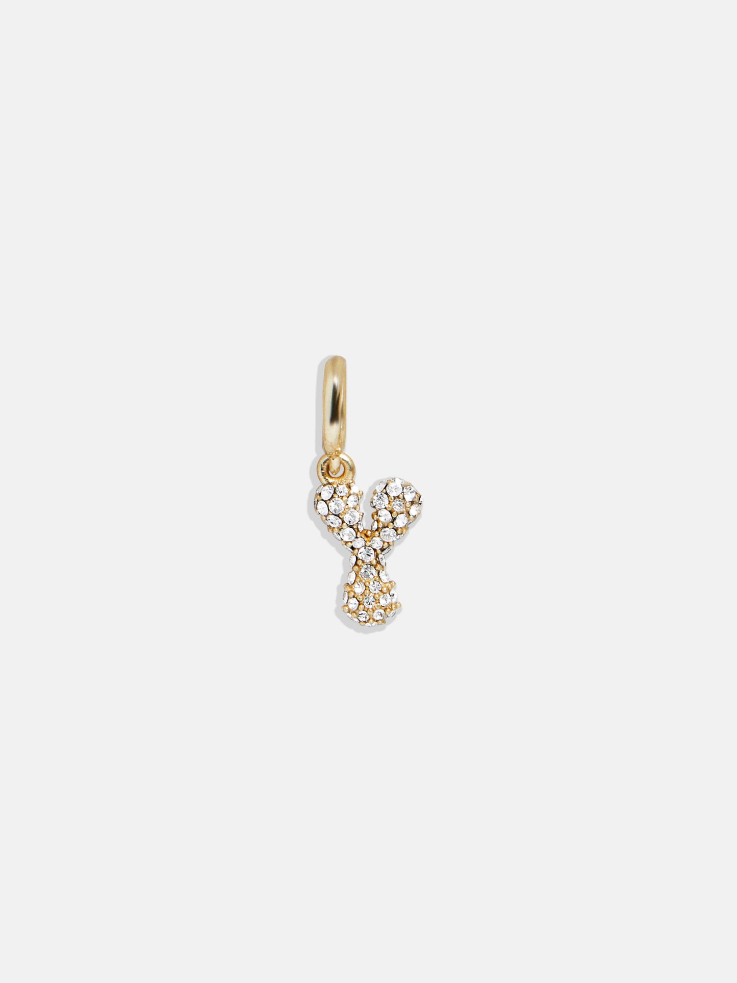 Pavé Bubble Initial Cluster Charm - Y