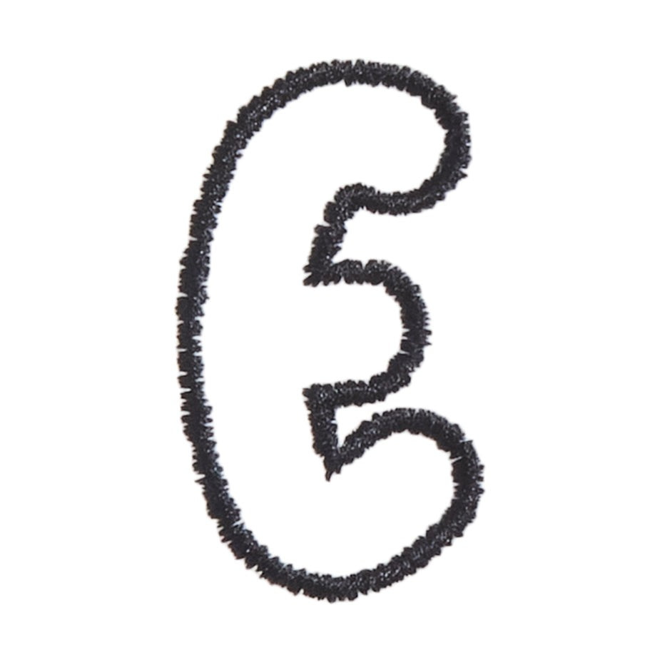 E - Bubble Letter