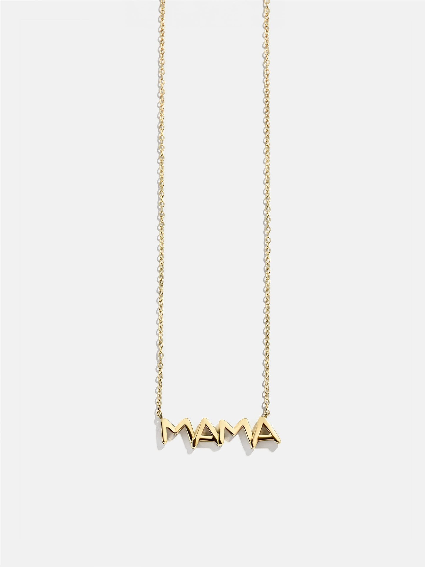 14K Gold Custom Nameplate Necklace - Organic