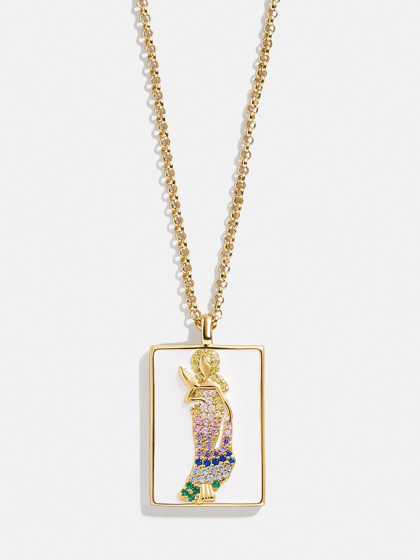 Reversible 18K Gold Zodiac Pendant Necklace - Virgo