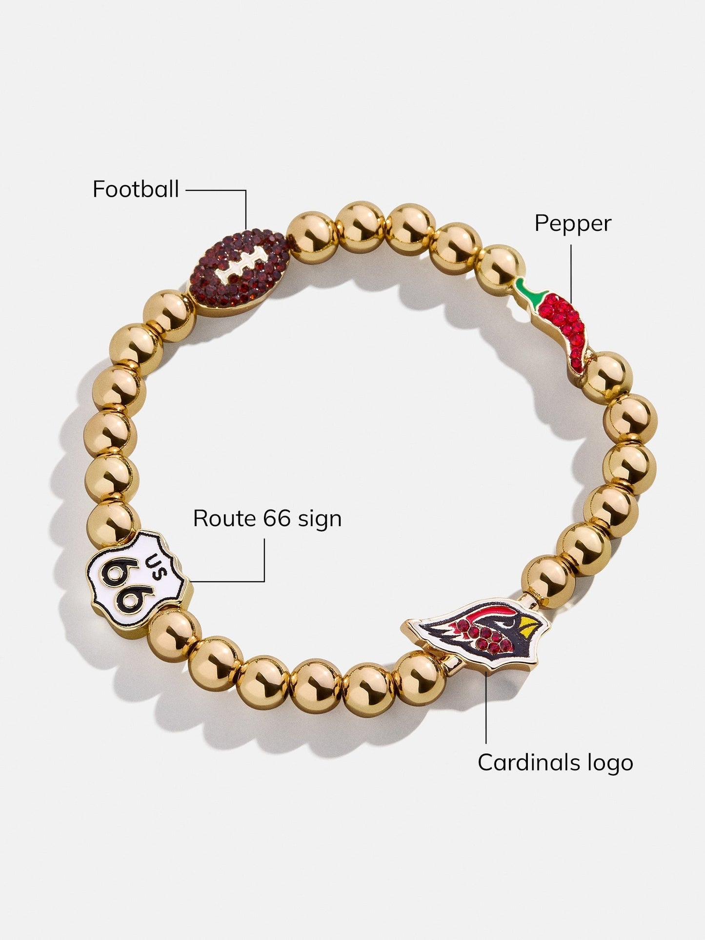 NFL Pisa Charm Bracelet - Arizona Cardinals