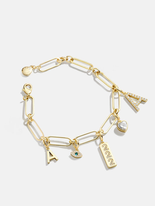 Spaced Custom Charm Bracelet - Spaced Charm Bracelet