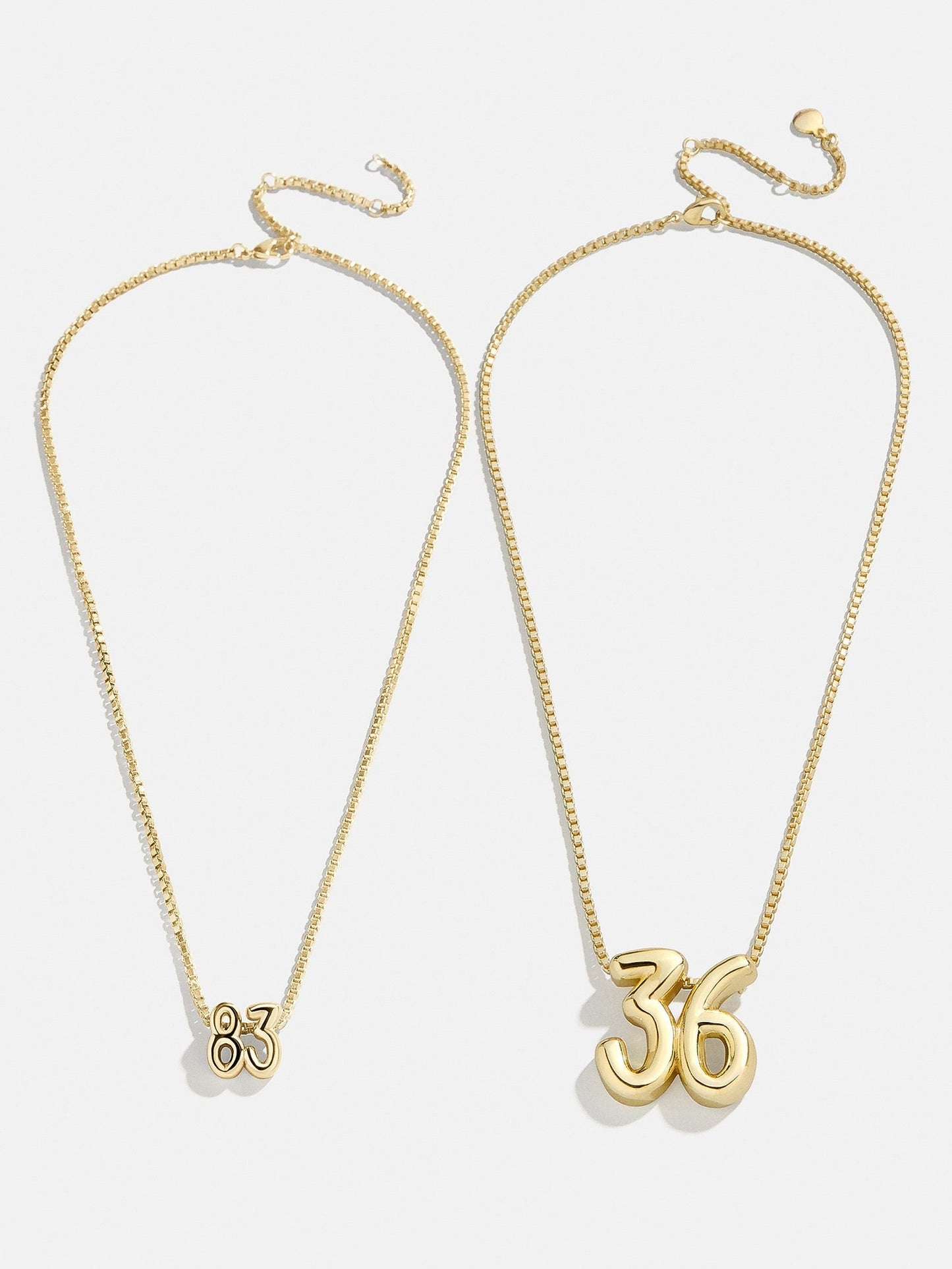 Lucky Number Bubble Necklace - Double Digits