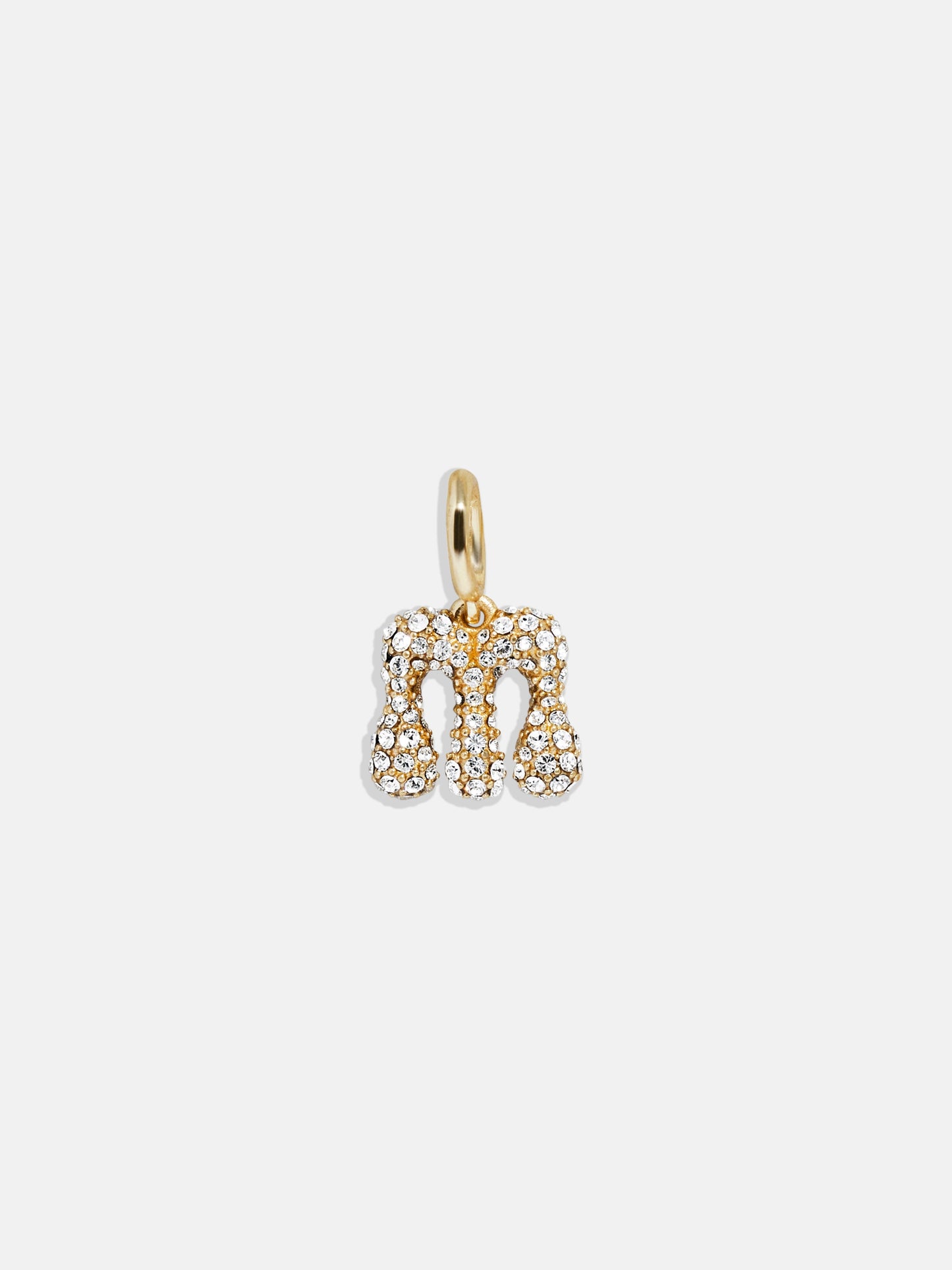 Pavé Bubble Initial Cluster Charm - M