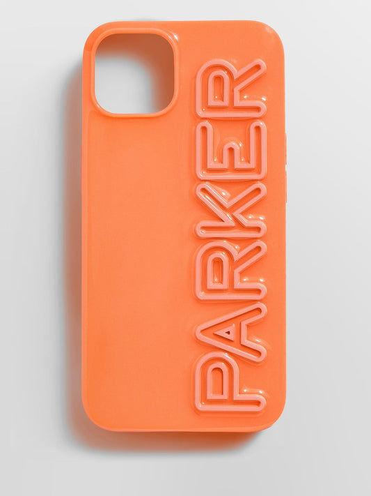Fine Line Custom iPhone Case - Orange/Orange