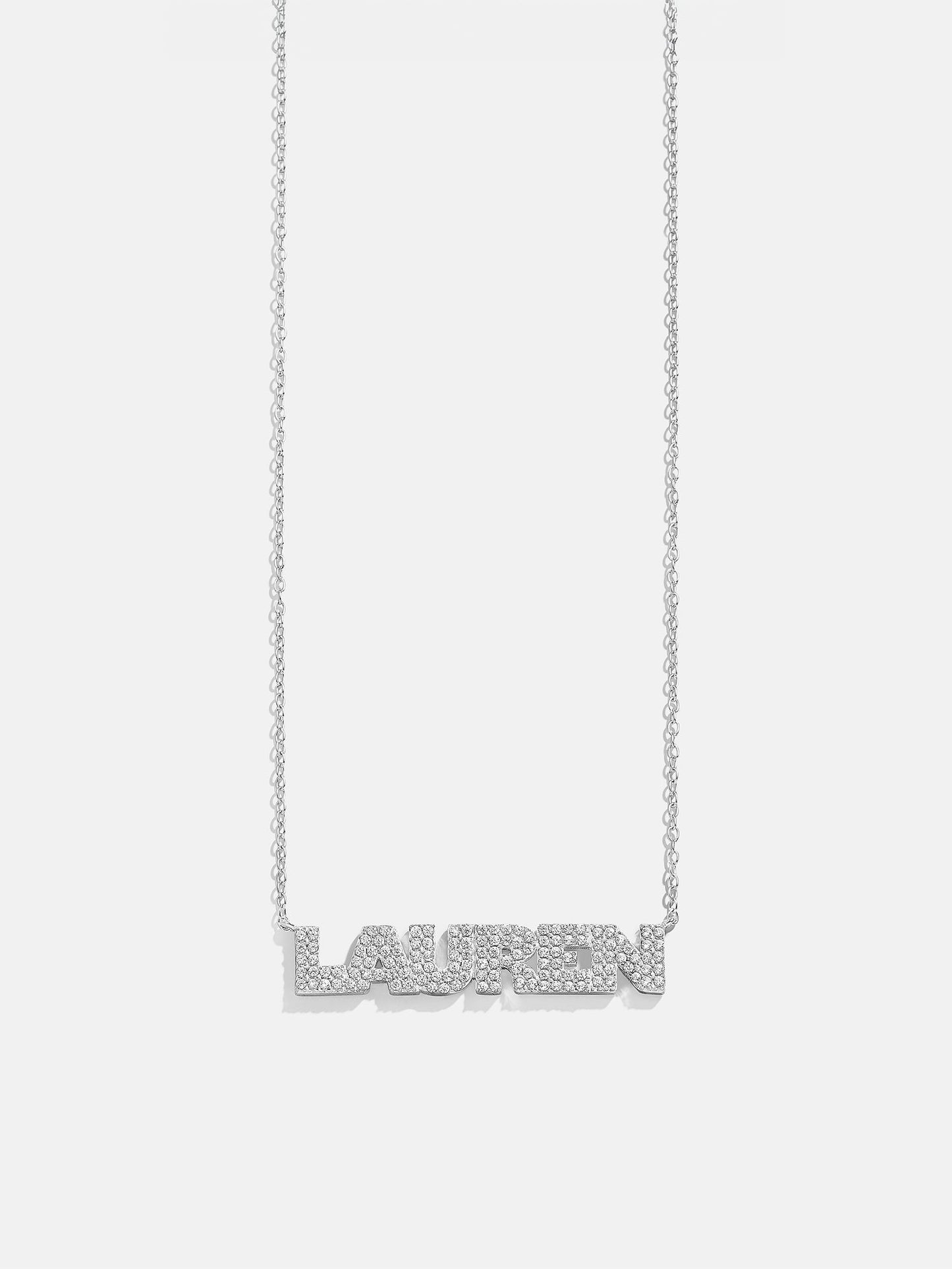 14K Gold Custom Nameplate Necklace - Bold