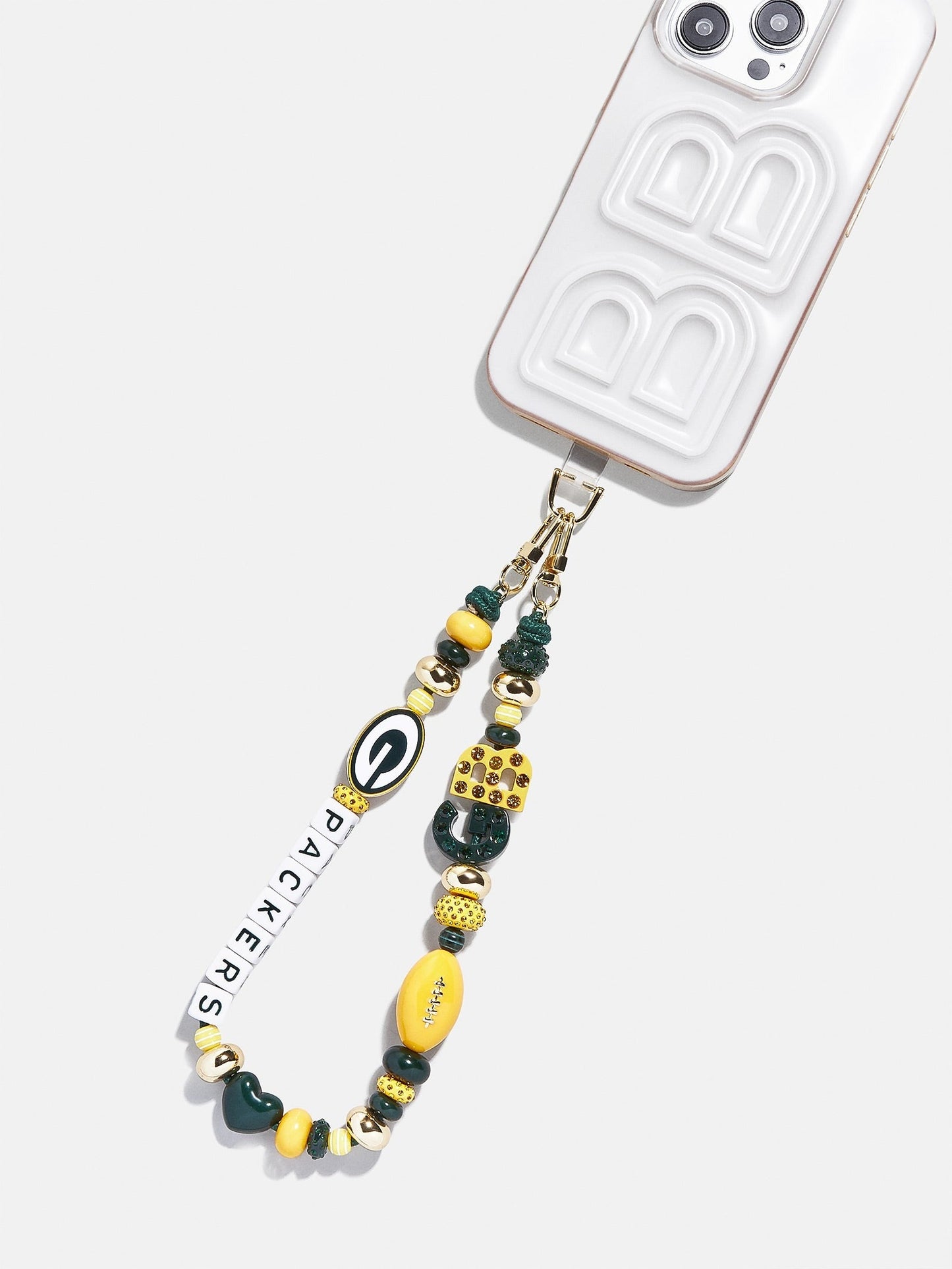NFL Beaded Phone Charm - Green Bay Packers
