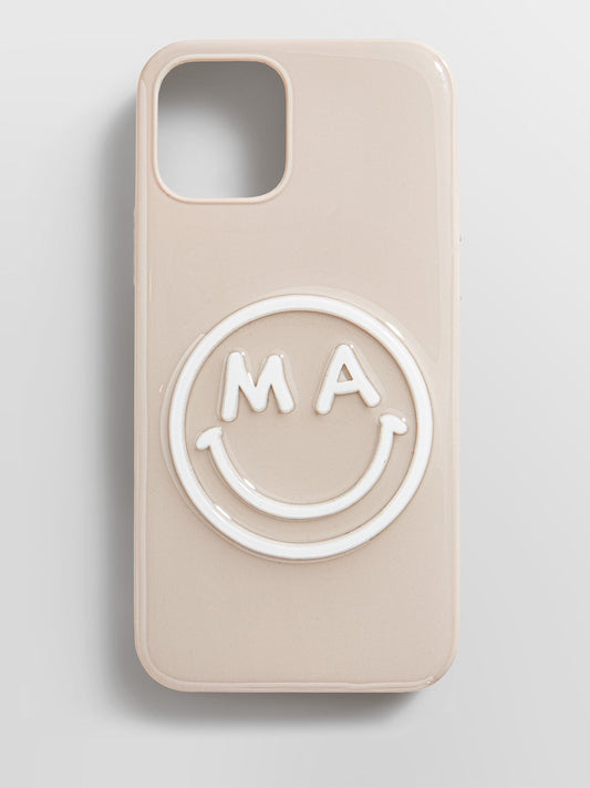 All Smiles Custom iPhone Case - Beige/White