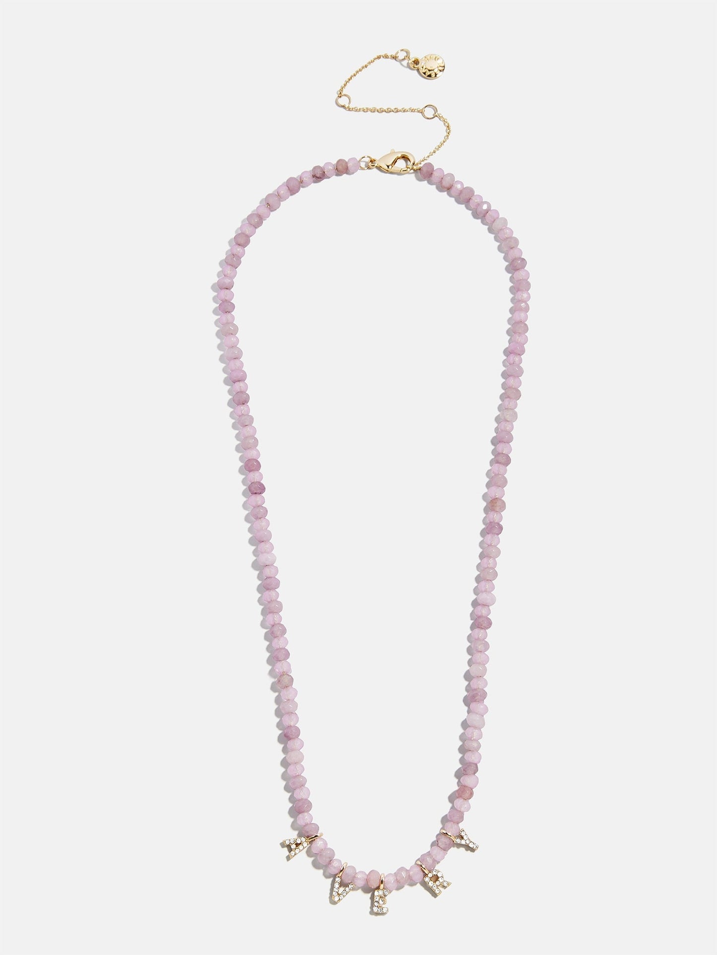 Mini Semi-Precious Custom Necklace - Light Amethyst