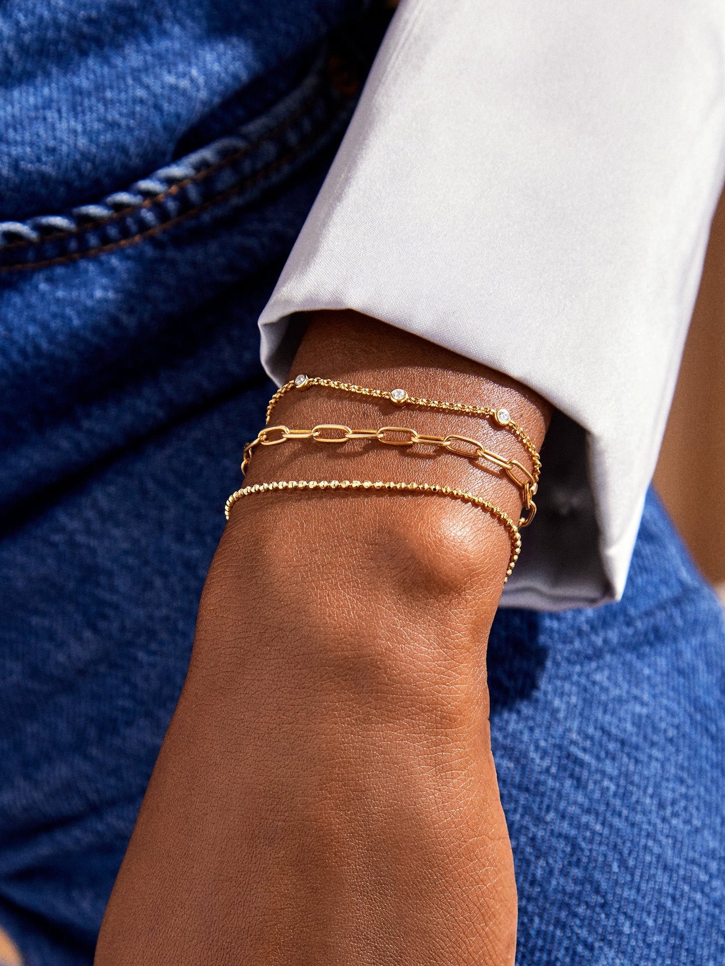 Small 14K Gold Hera Bracelet - Small 14K Gold