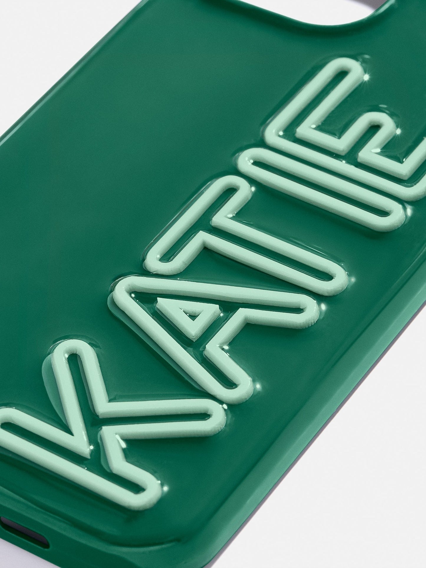 Fine Line Custom iPhone Case - Green/Light Green