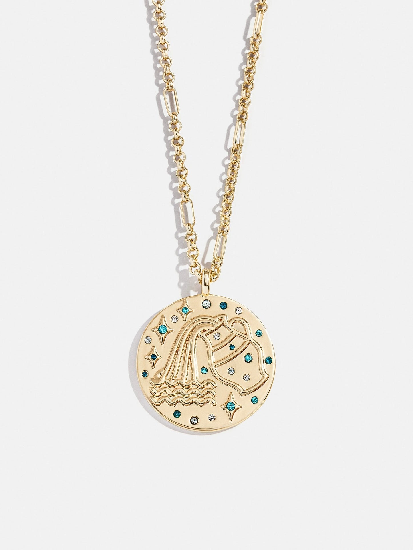 Zodiac Pendant Necklace - Aquarius