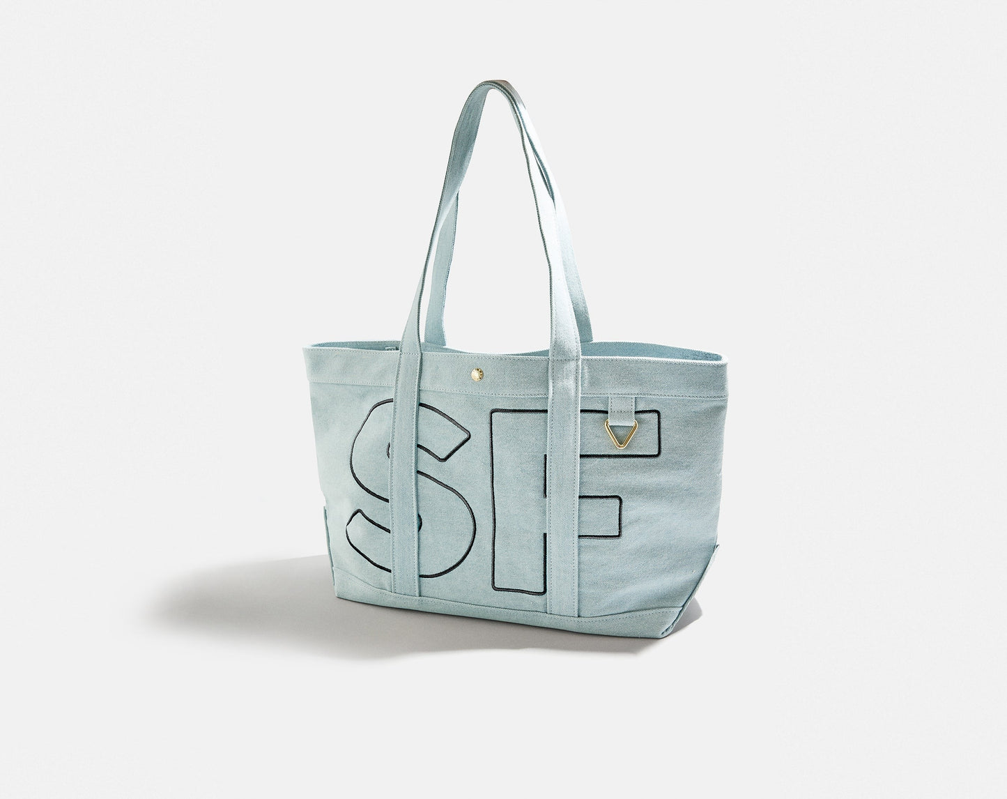 Solid Custom Alpha Tote - Blue Denim