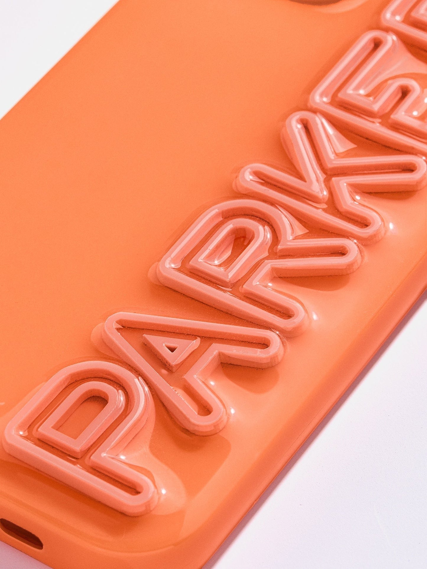 Fine Line Custom iPhone Case - Orange/Orange