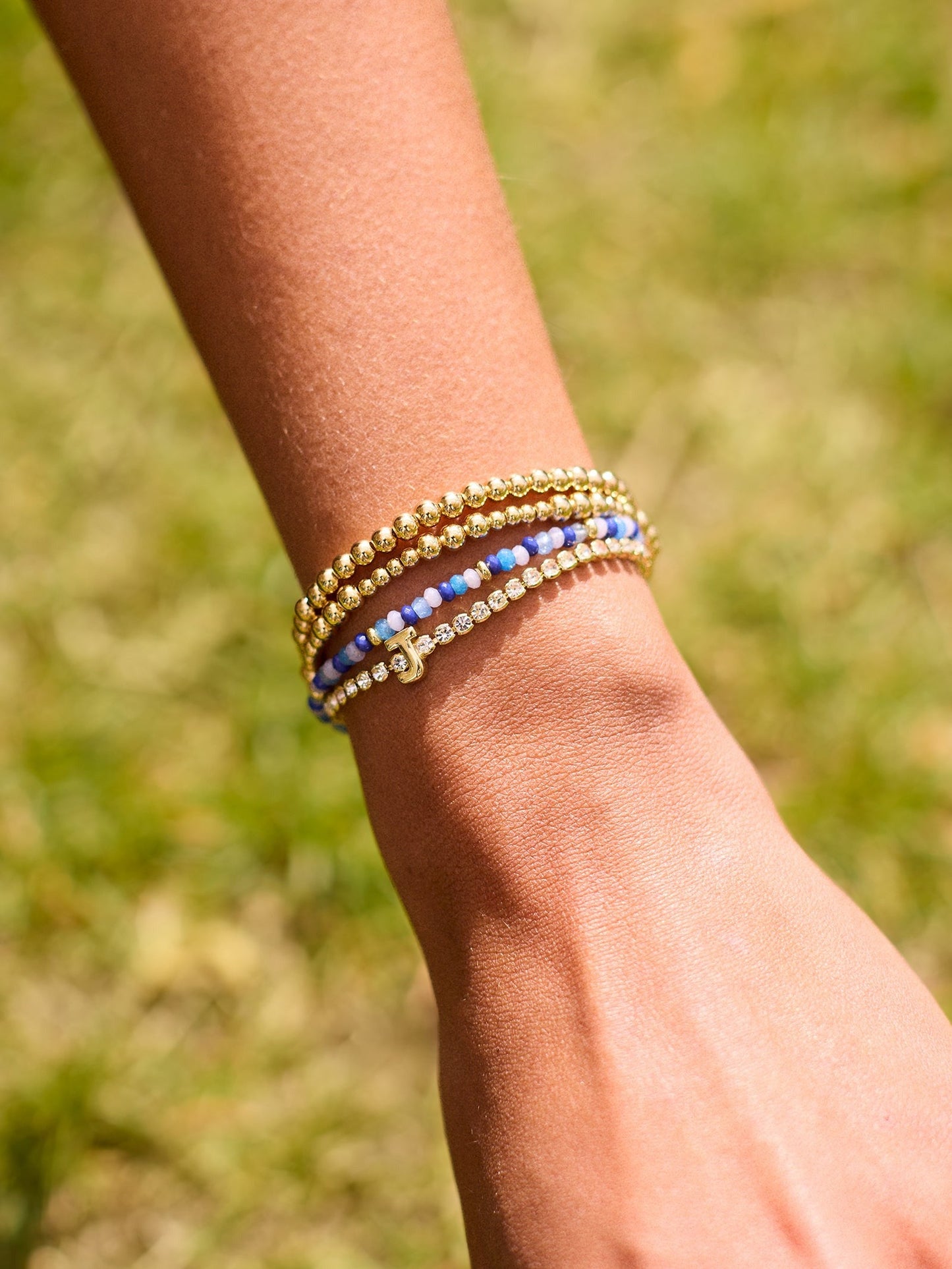 Chelsea Pisa Bracelet - 3MM/4MM Grouped Gold Pisa