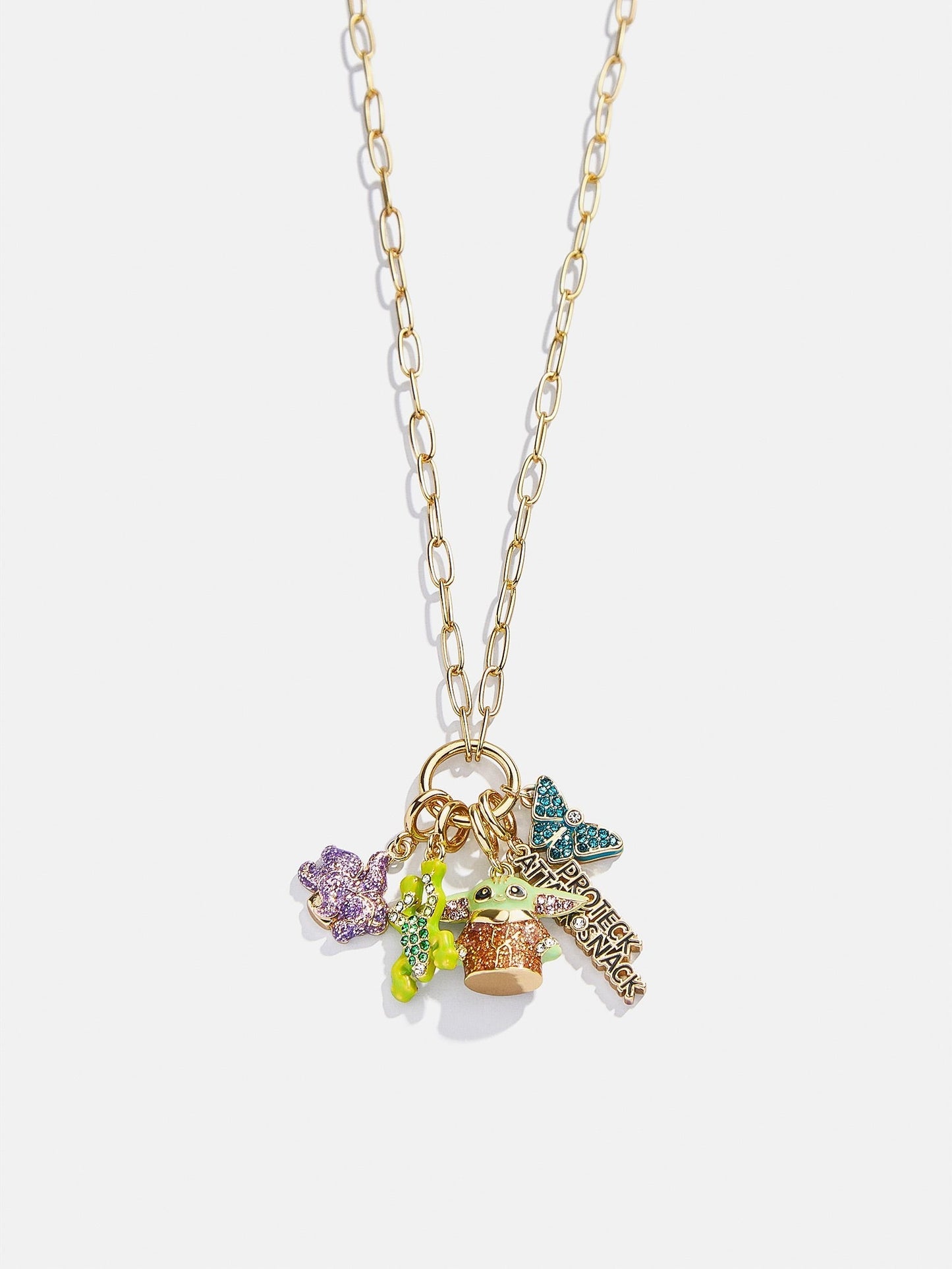 STAR WARSTM GROGUTM Cluster Charm Necklace - Gold/Green