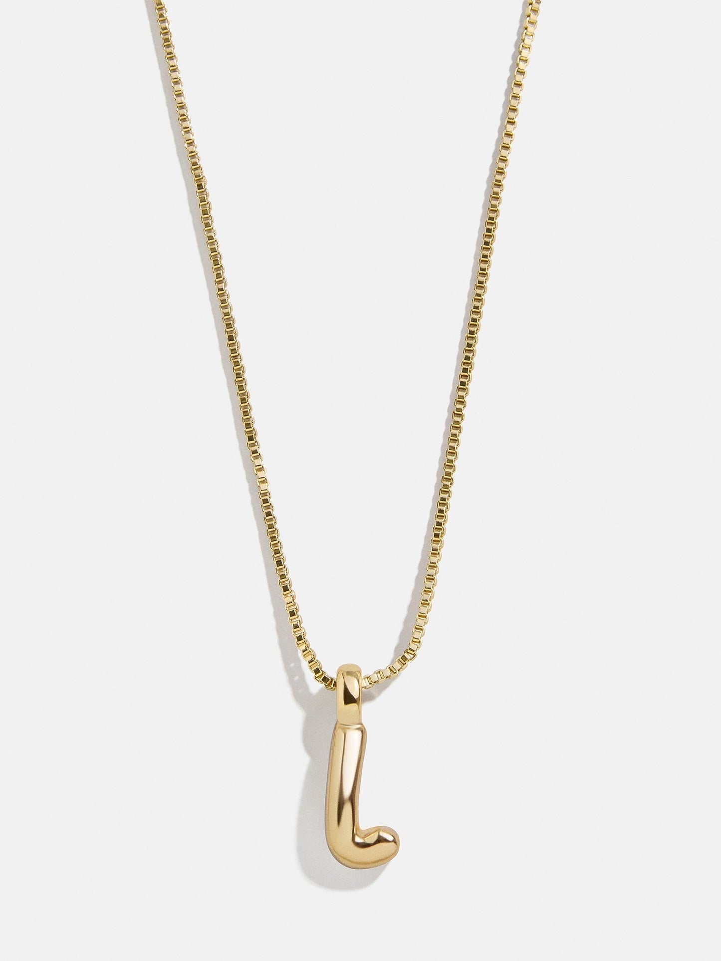 Gwen Mini Bubble Initial Necklace - Gold