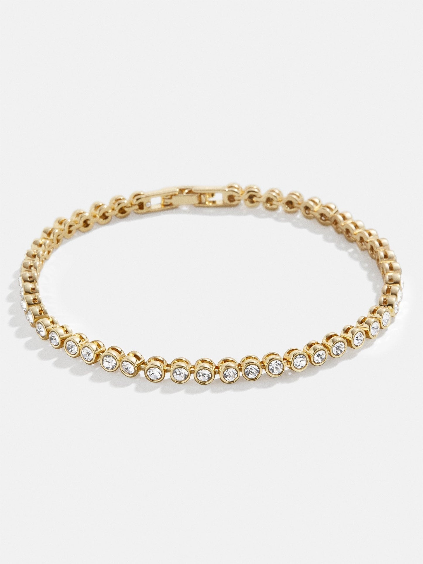 Amalie Tennis Bracelet - Round Bezel
