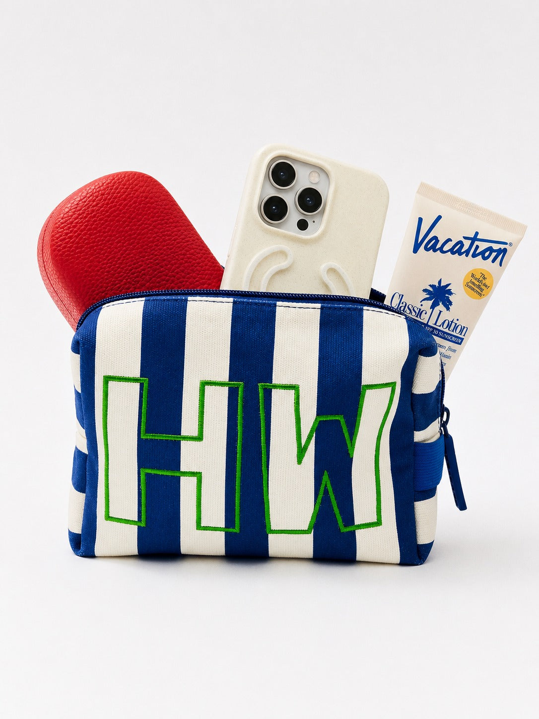 Striped Take It Away Custom Storage Pouch - Custom Harbor