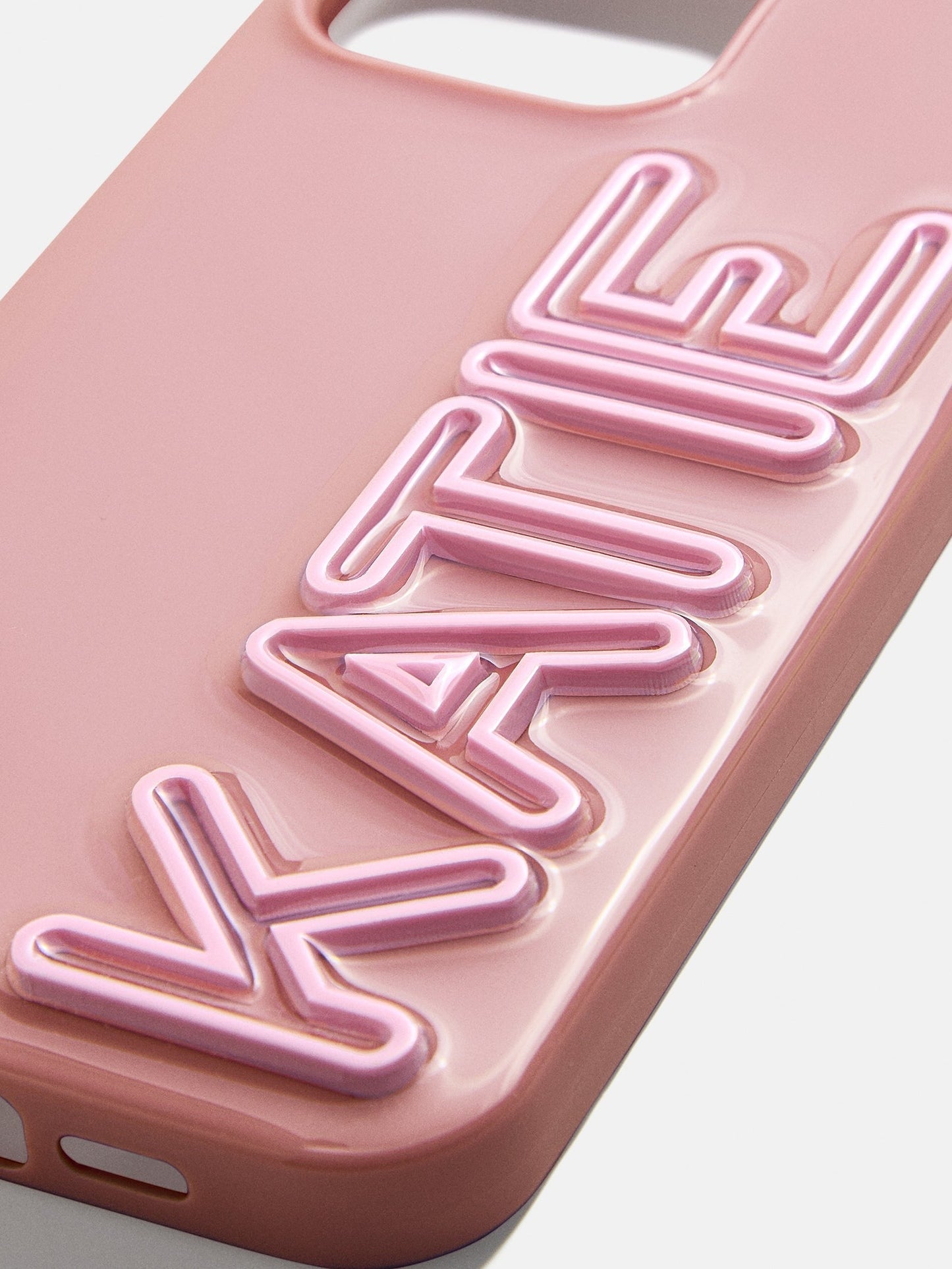 Fine Line Custom iPhone Case - Dusty Rose/Blush