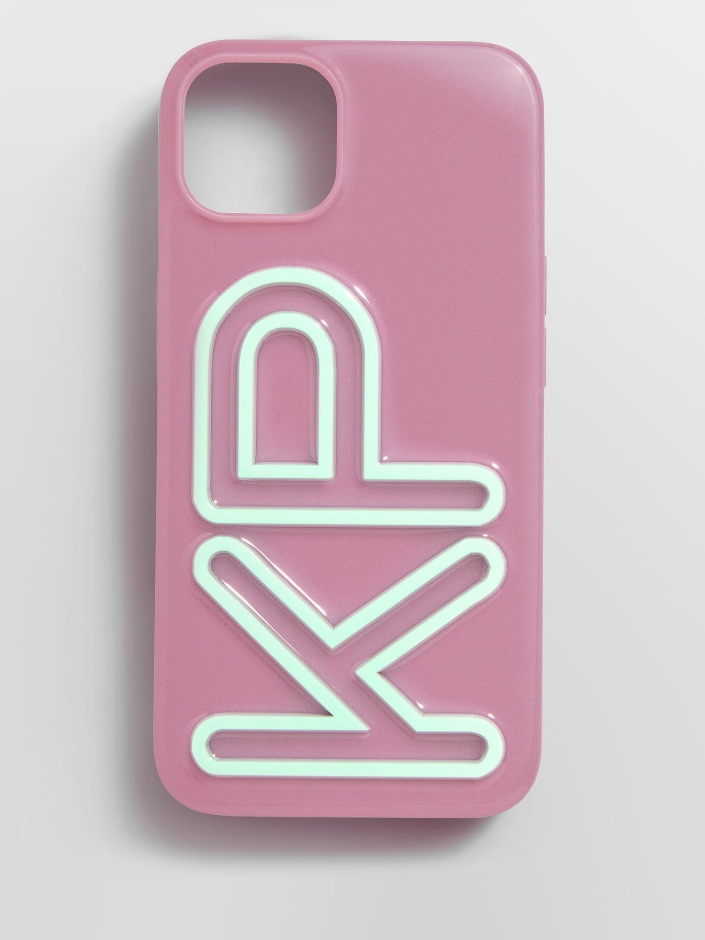 Fine Line Custom iPhone Case - Mauve/Mint Green
