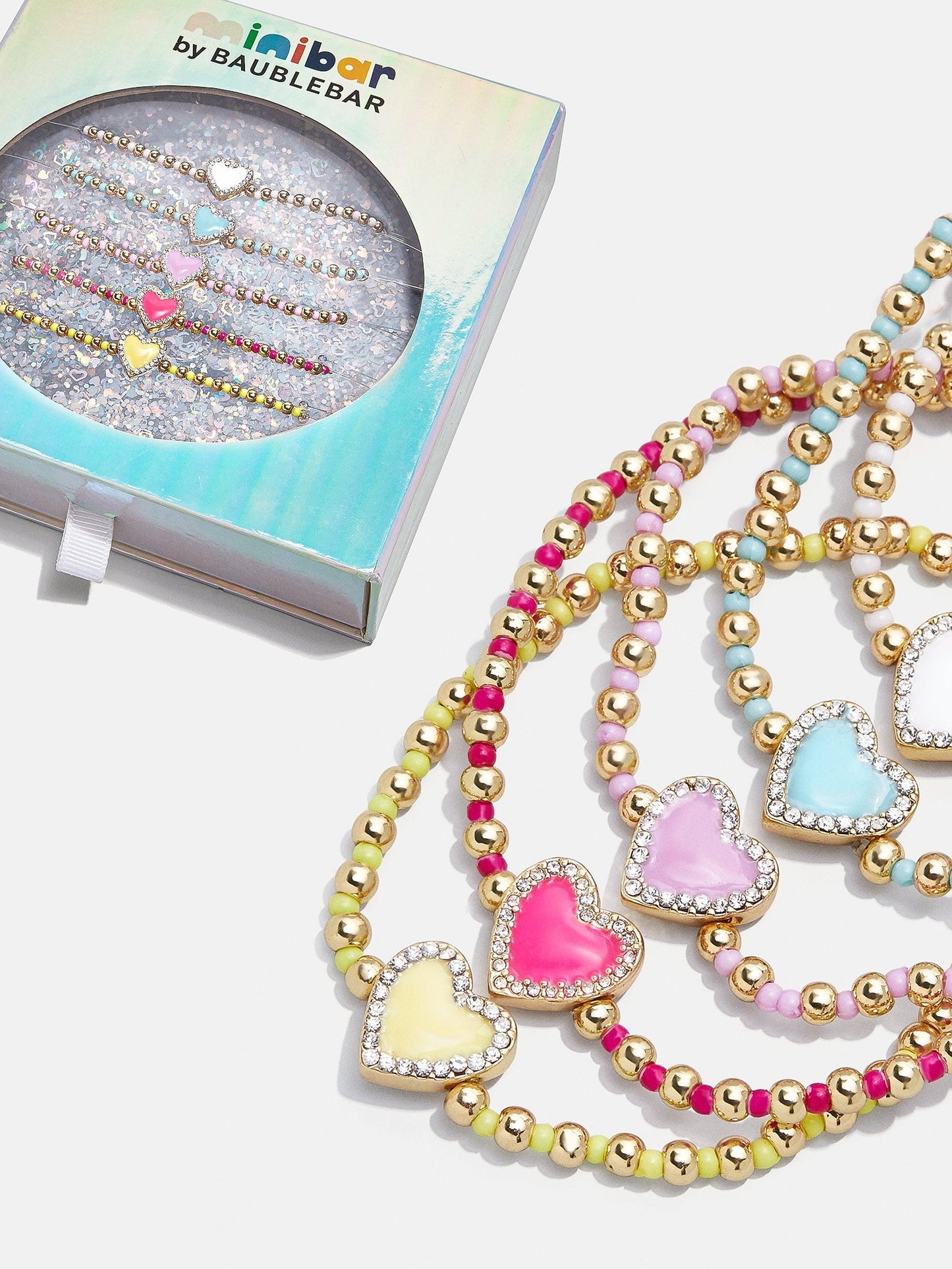 Sweetheart Kids' Pisa Bracelet Set - Pave Hearts