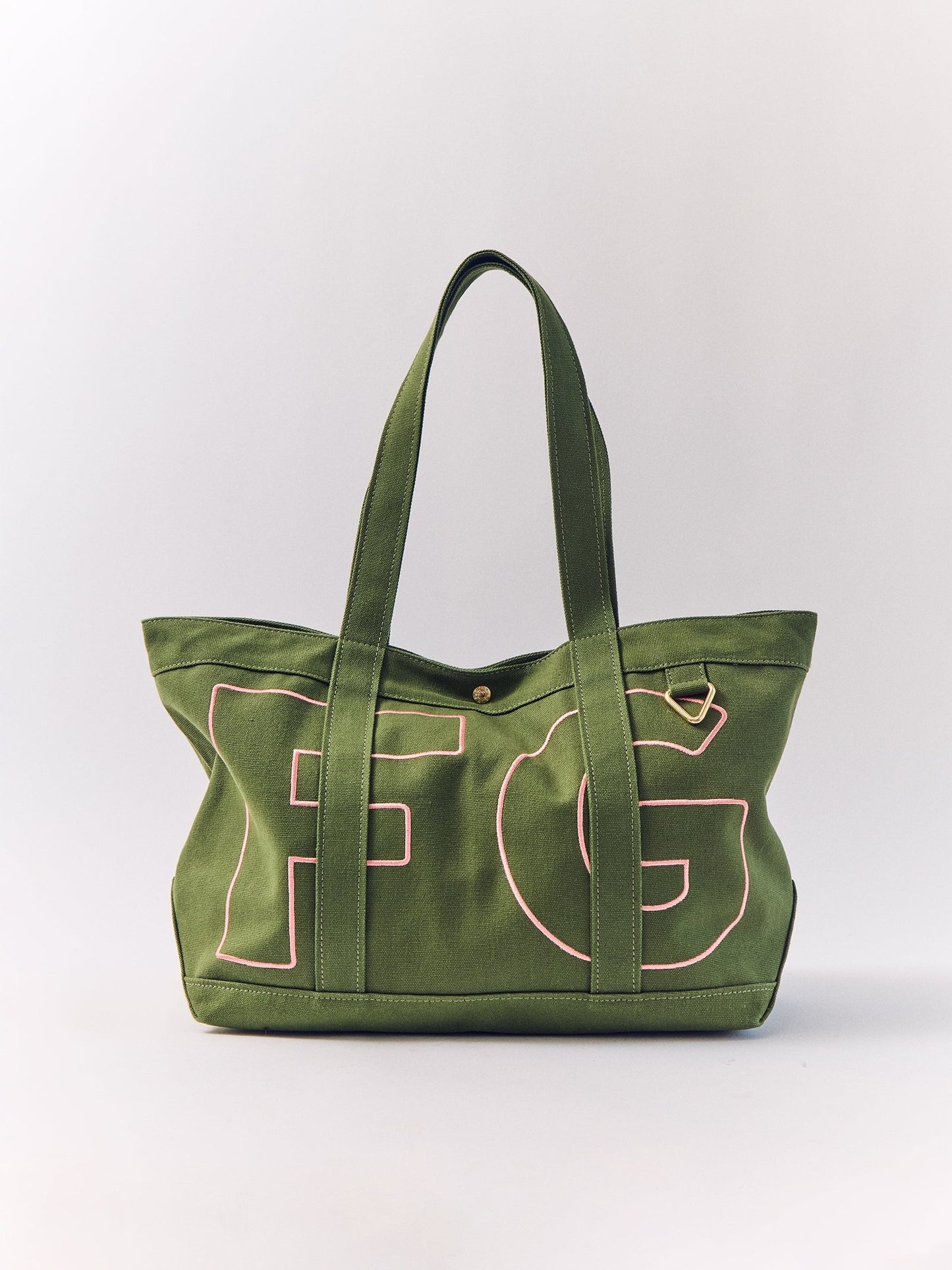 Solid Custom Alpha Tote - Olive Green