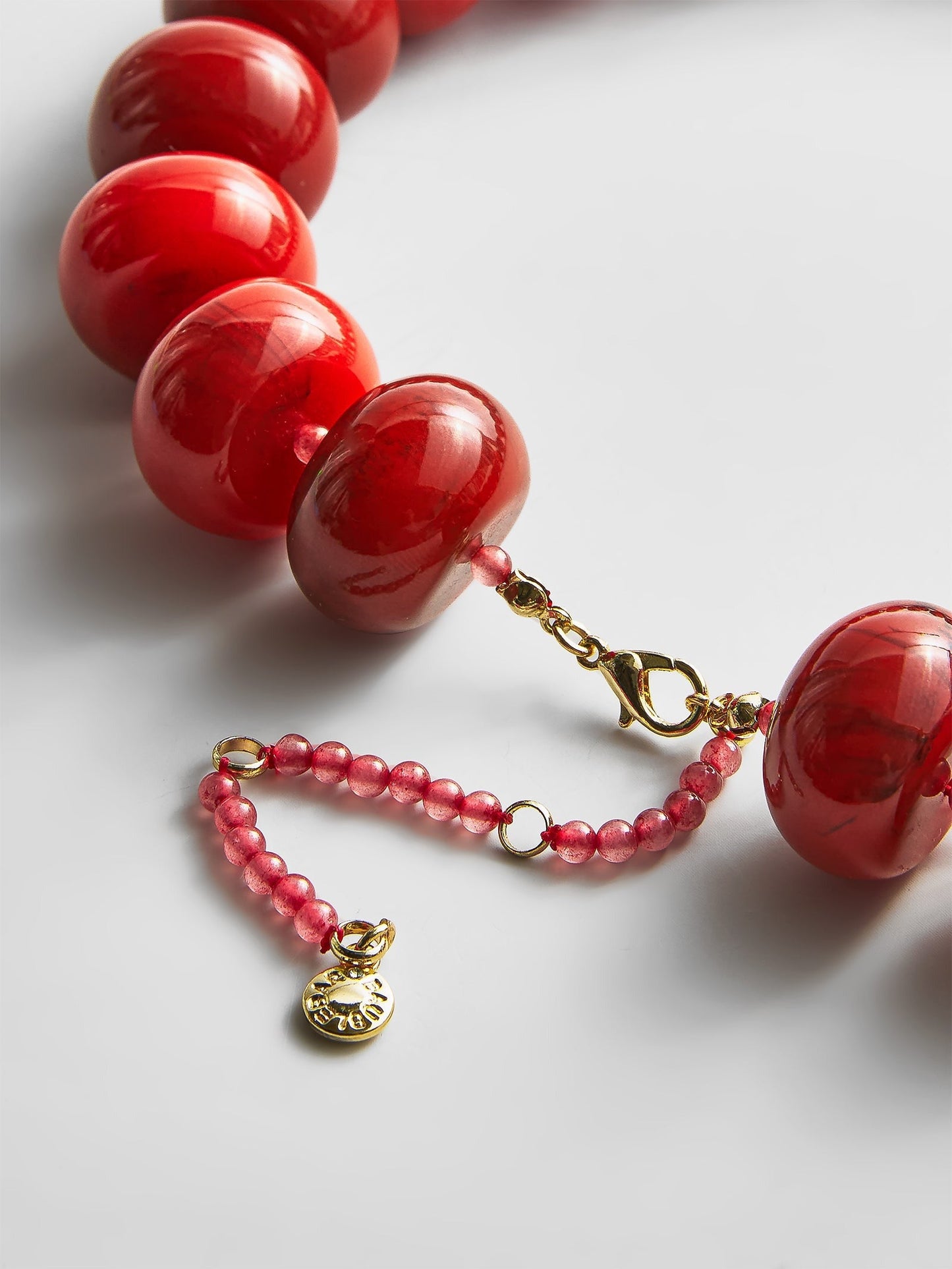 Joan Semi-Precious Necklace - Red Jasper
