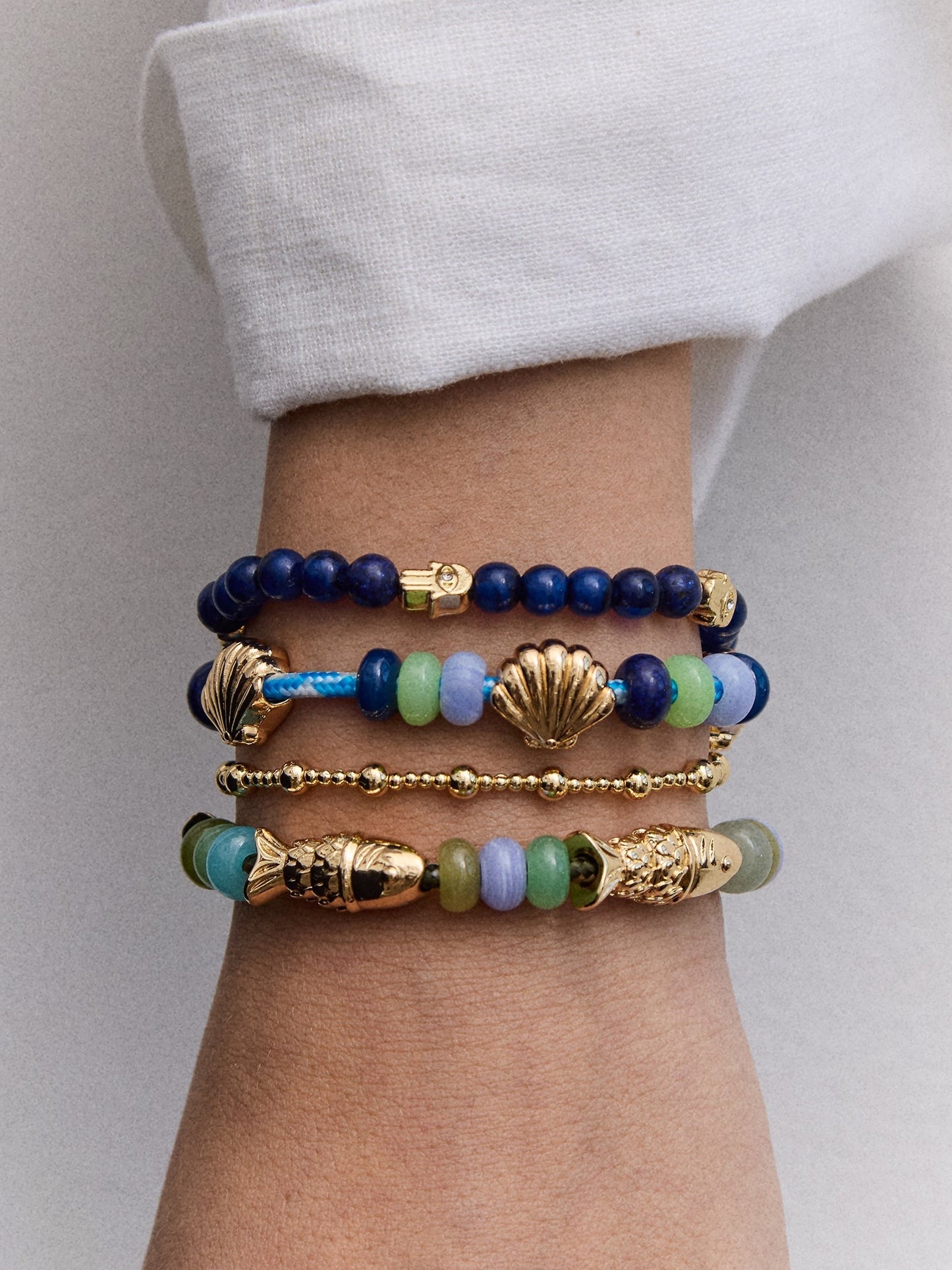 Peace of Mind Semi-Precious Bracelet - Hamsa