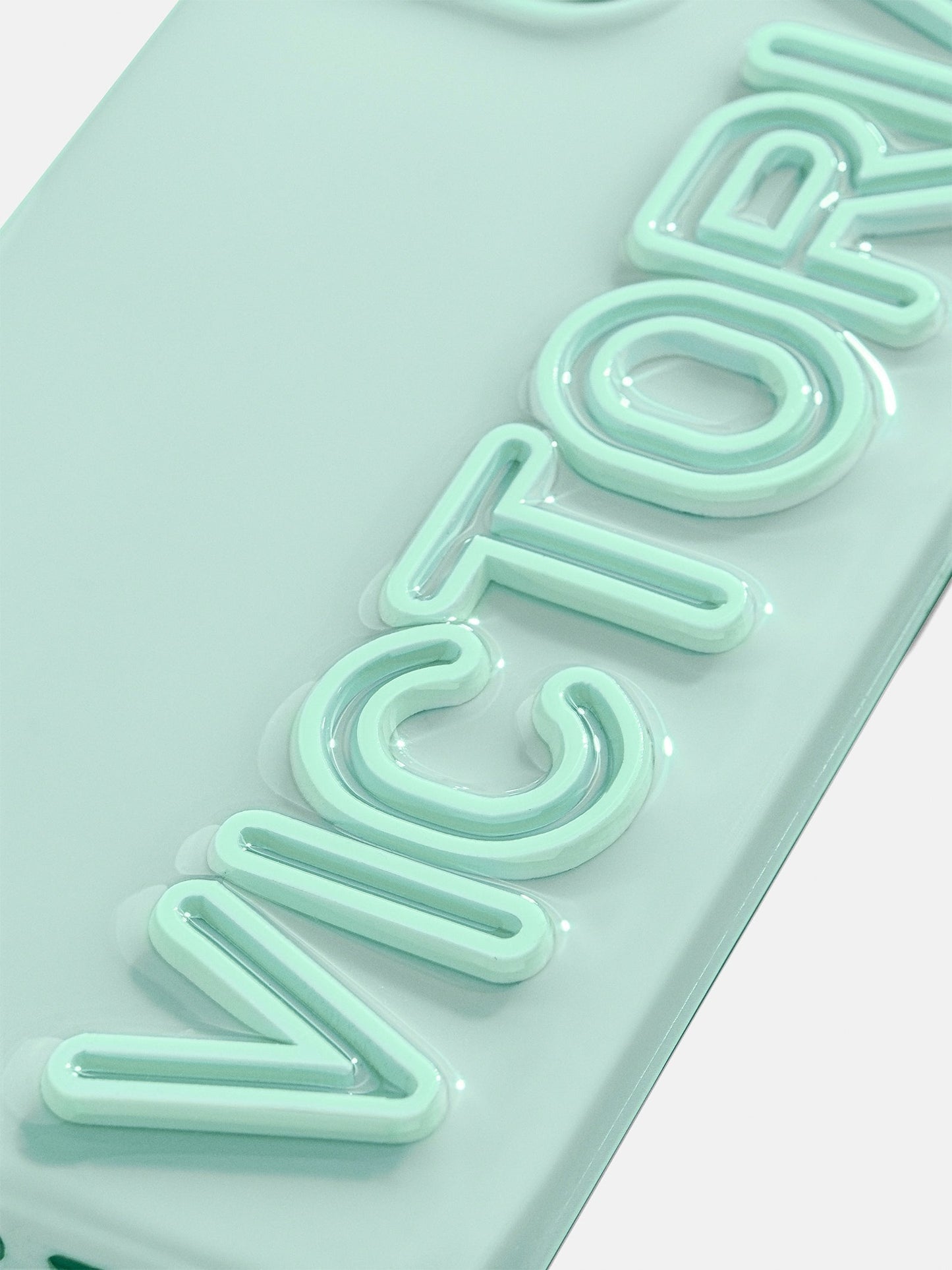Fine Line Custom iPhone Case - Mint Green/Mint Green