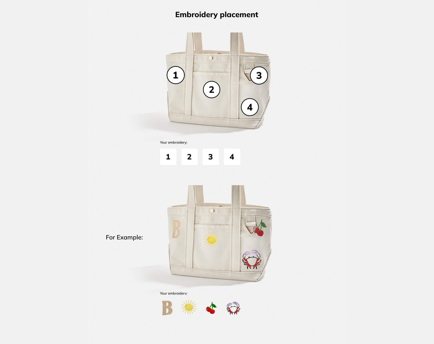Small Custom Icon Tote - Small