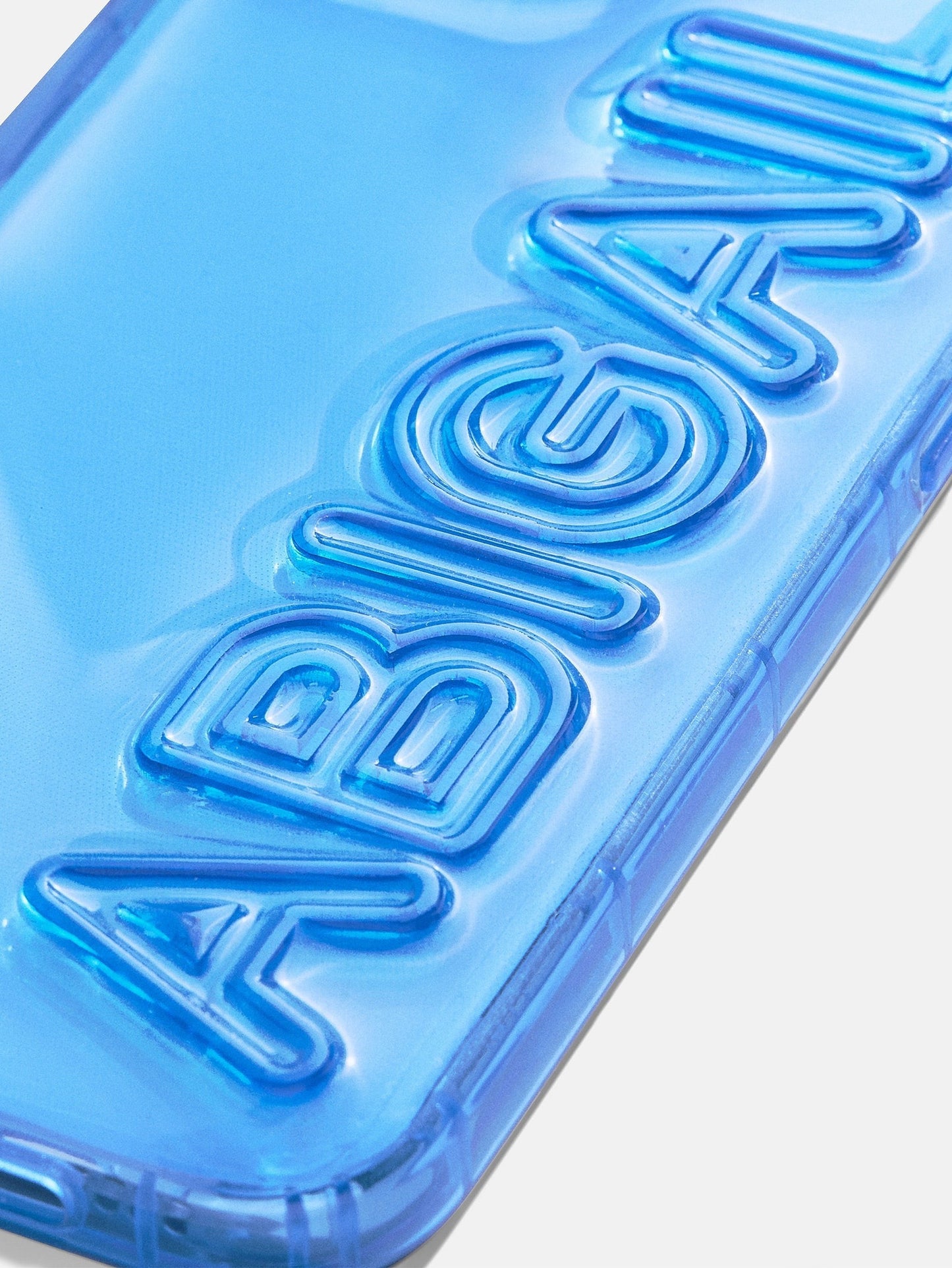 Fine Line Custom iPhone Case - Transparent Blue/Transparent Blue
