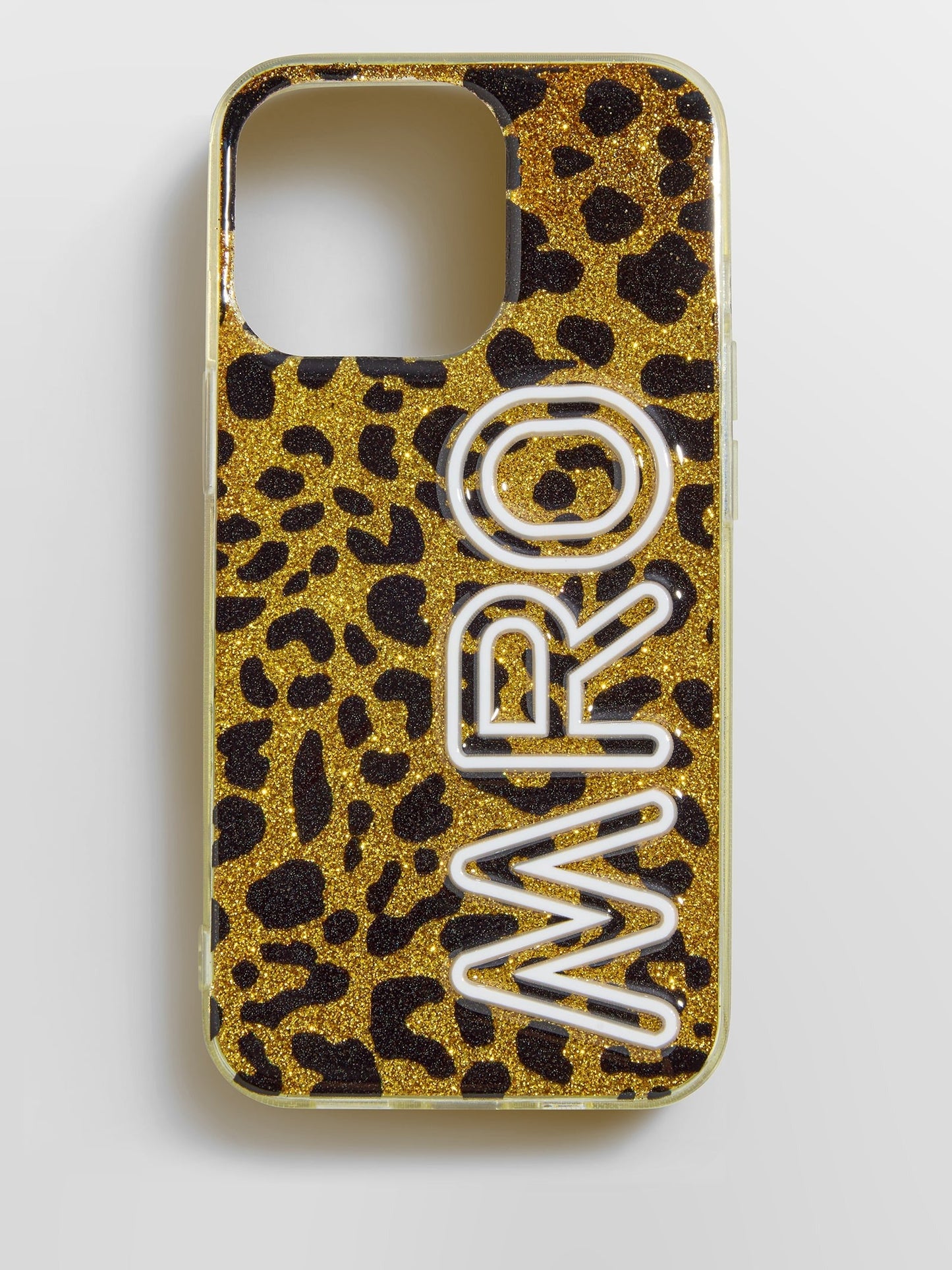 Fine Line Custom iPhone Case - Leopard/White