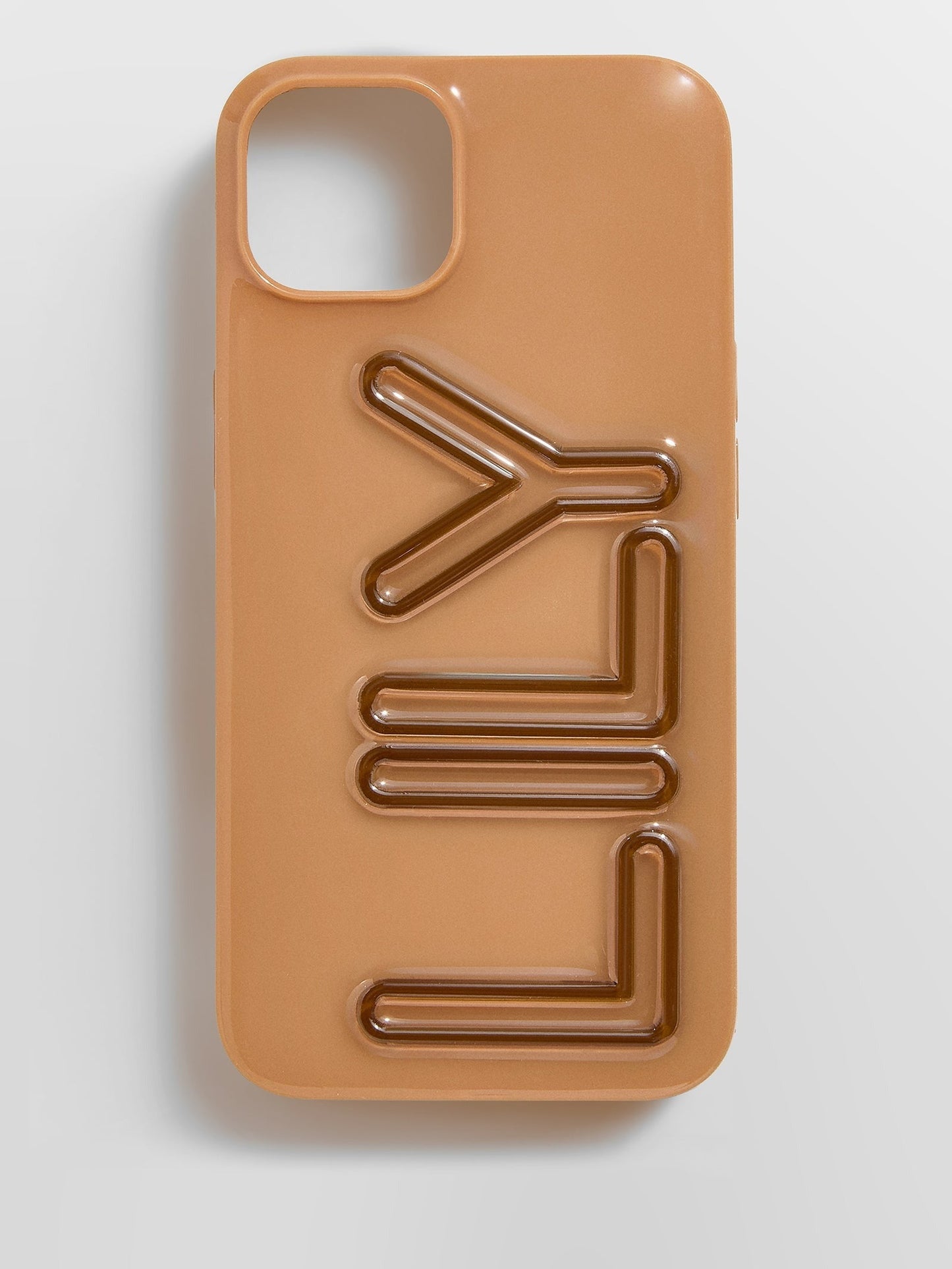 Fine Line Custom iPhone Case - Light Brown/Dark Brown