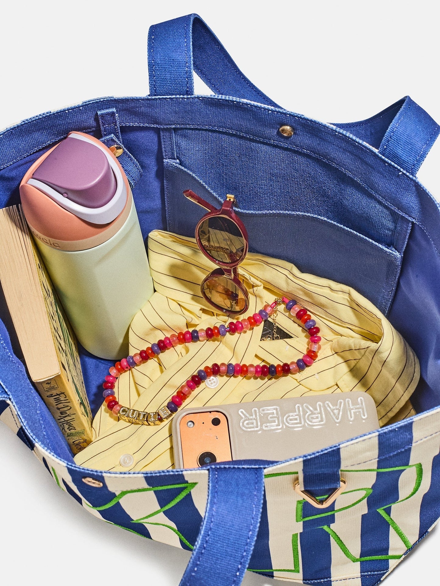 Striped Custom Alpha Tote - Custom Harbor