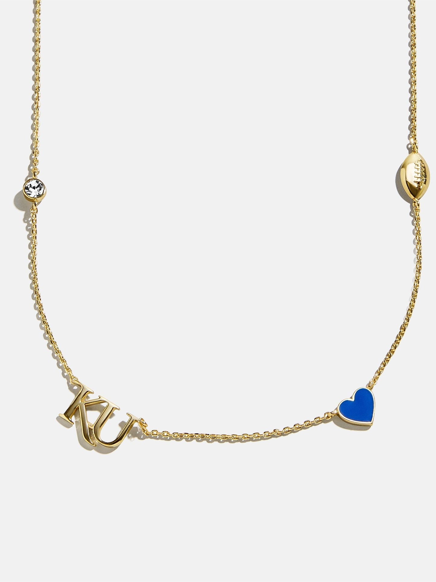 University of Kansas Spaced Charm Necklace - University of Kansas