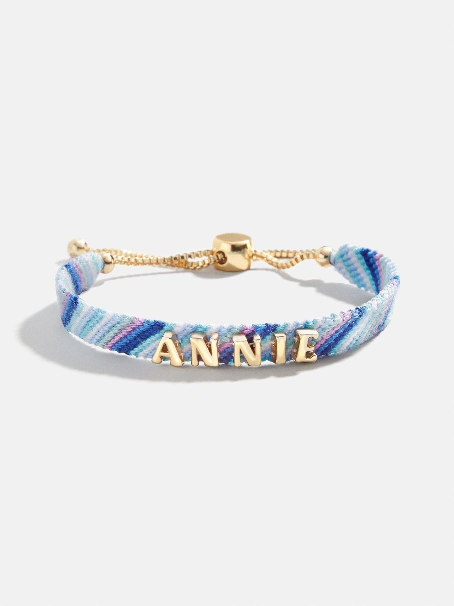 Woven Kids' Custom Friendship Bracelet - Blue Ombre Stripe