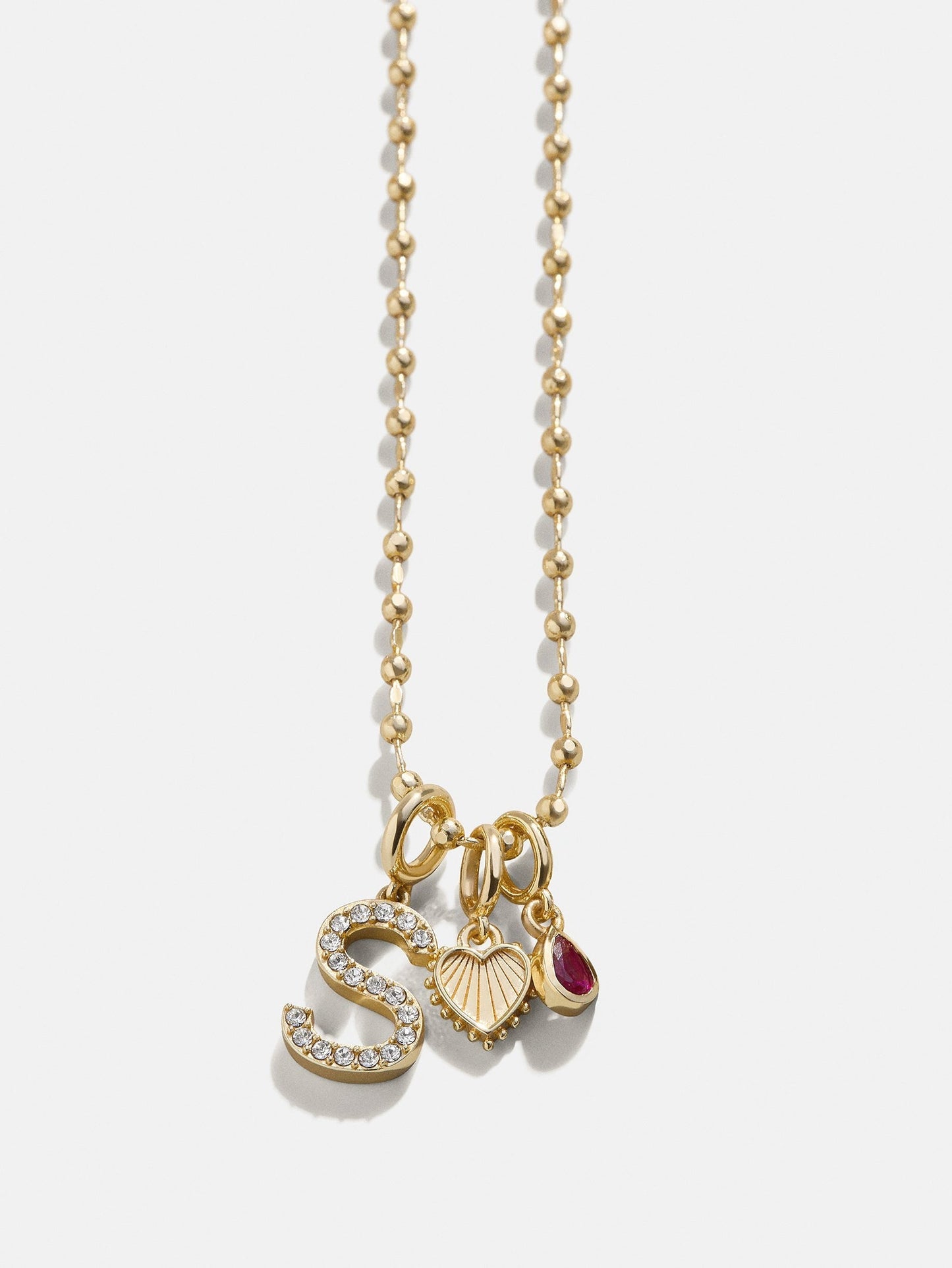 Cluster Charm Necklace - Ball Chain
