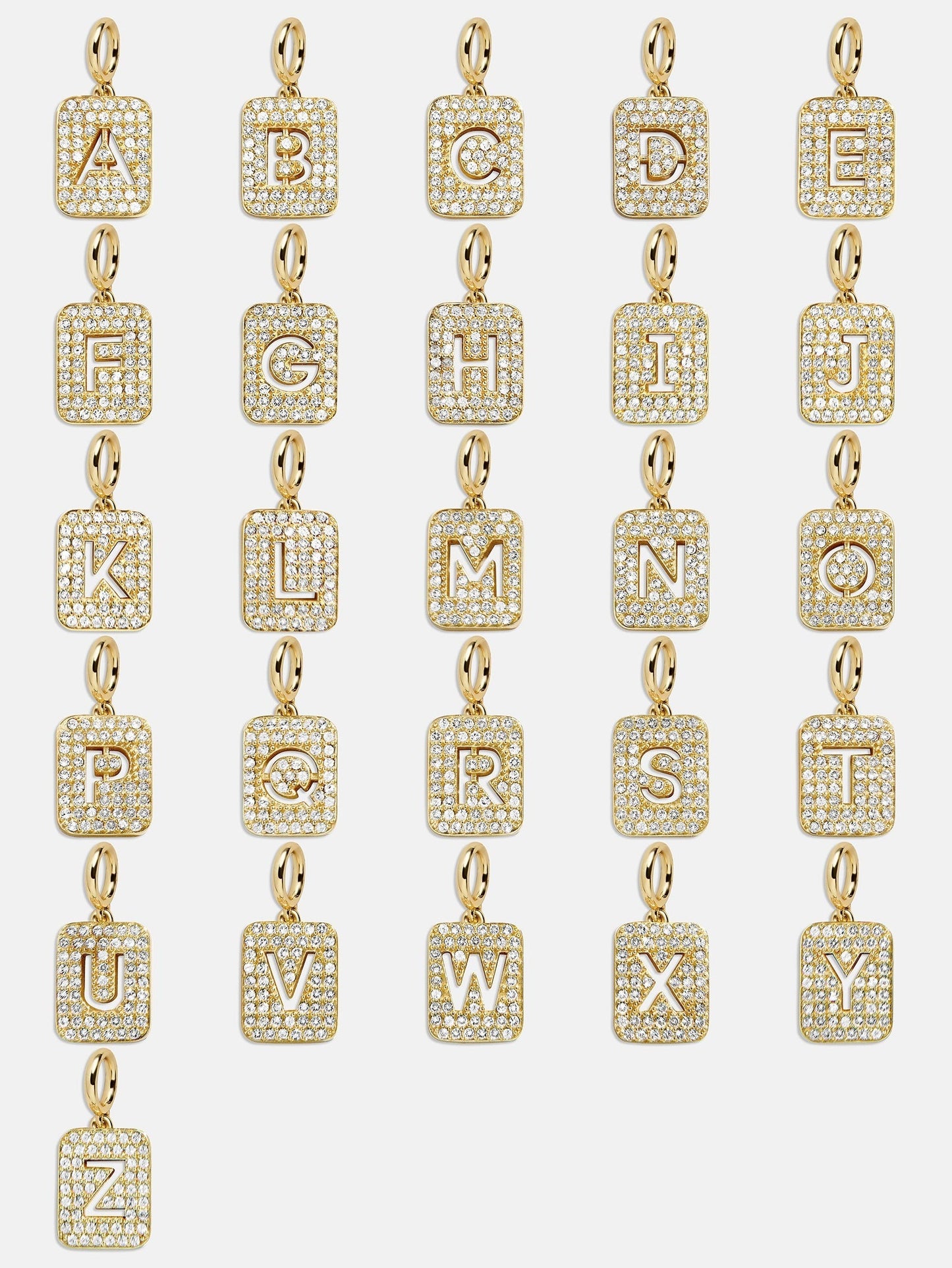 Block Pavé Initial Cluster Charm - Z