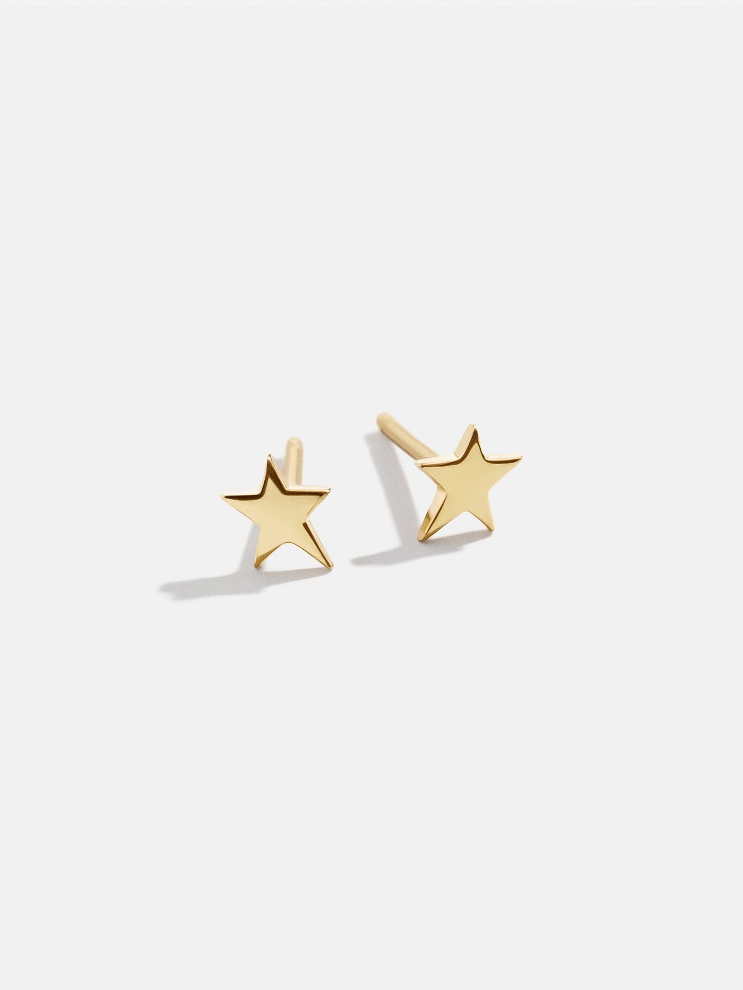 14K Gold Celestial Delicate Stud - Star