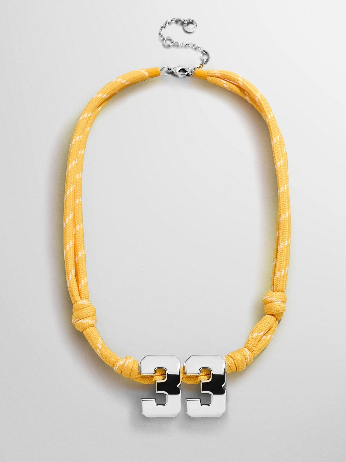 Knotty Varsity Custom Necklace - Marigold Double Digit