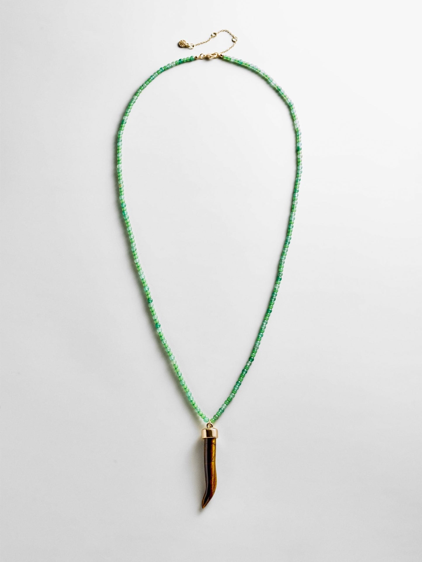 Maeve Semi-Precious Pendant Necklace - Jade