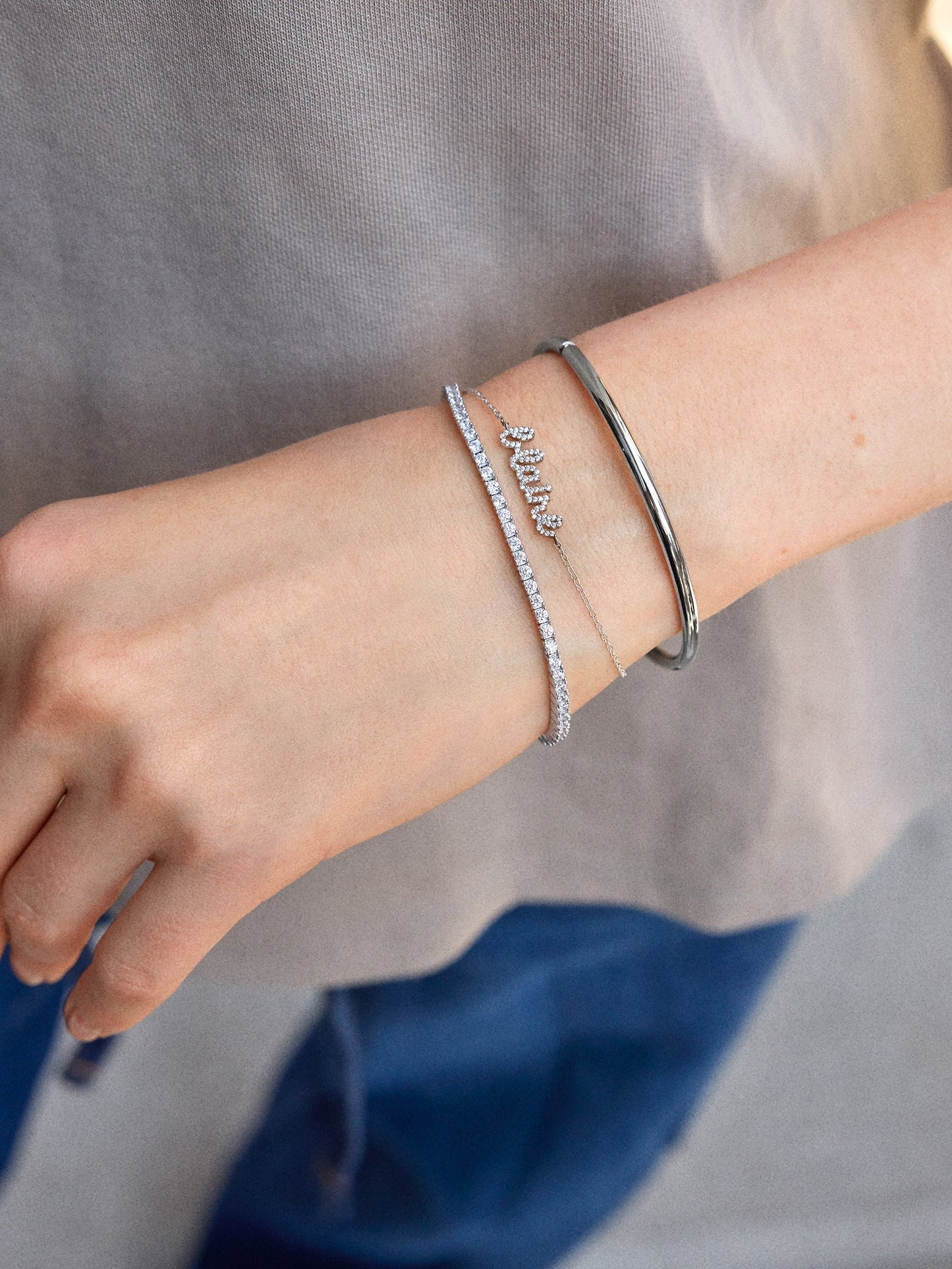 Billie Sterling Silver Tennis Bracelet - Sterling Silver