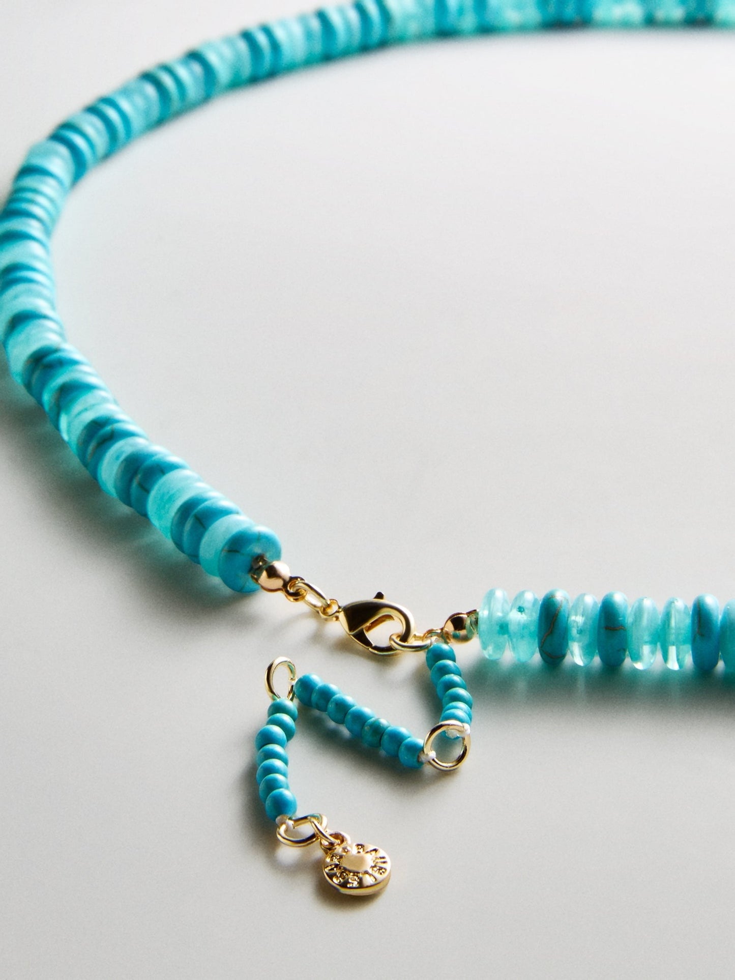 June Semi-Precious Beaded Necklace - Turquoise