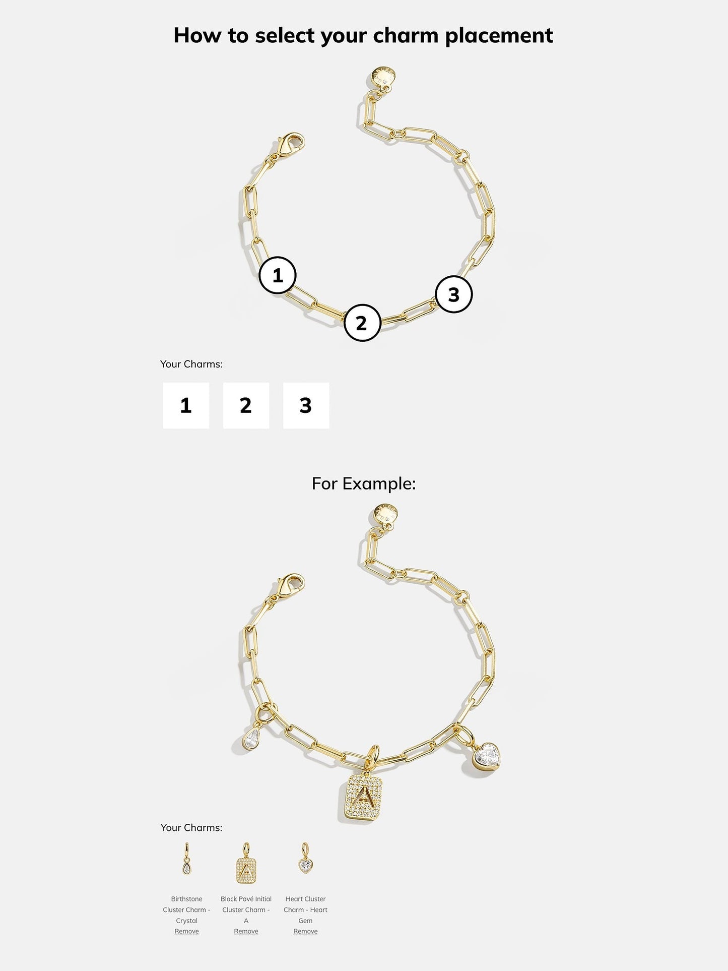 Spaced Custom Charm Bracelet - Spaced Charm Bracelet