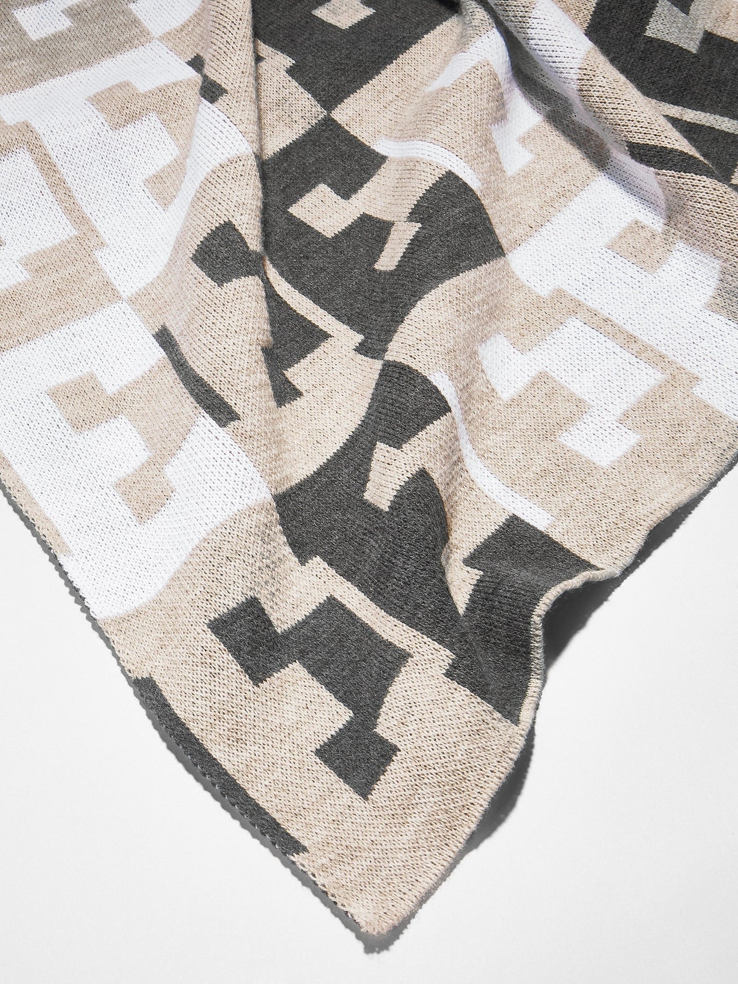 On Repeat Custom Blanket - Light Gray/White